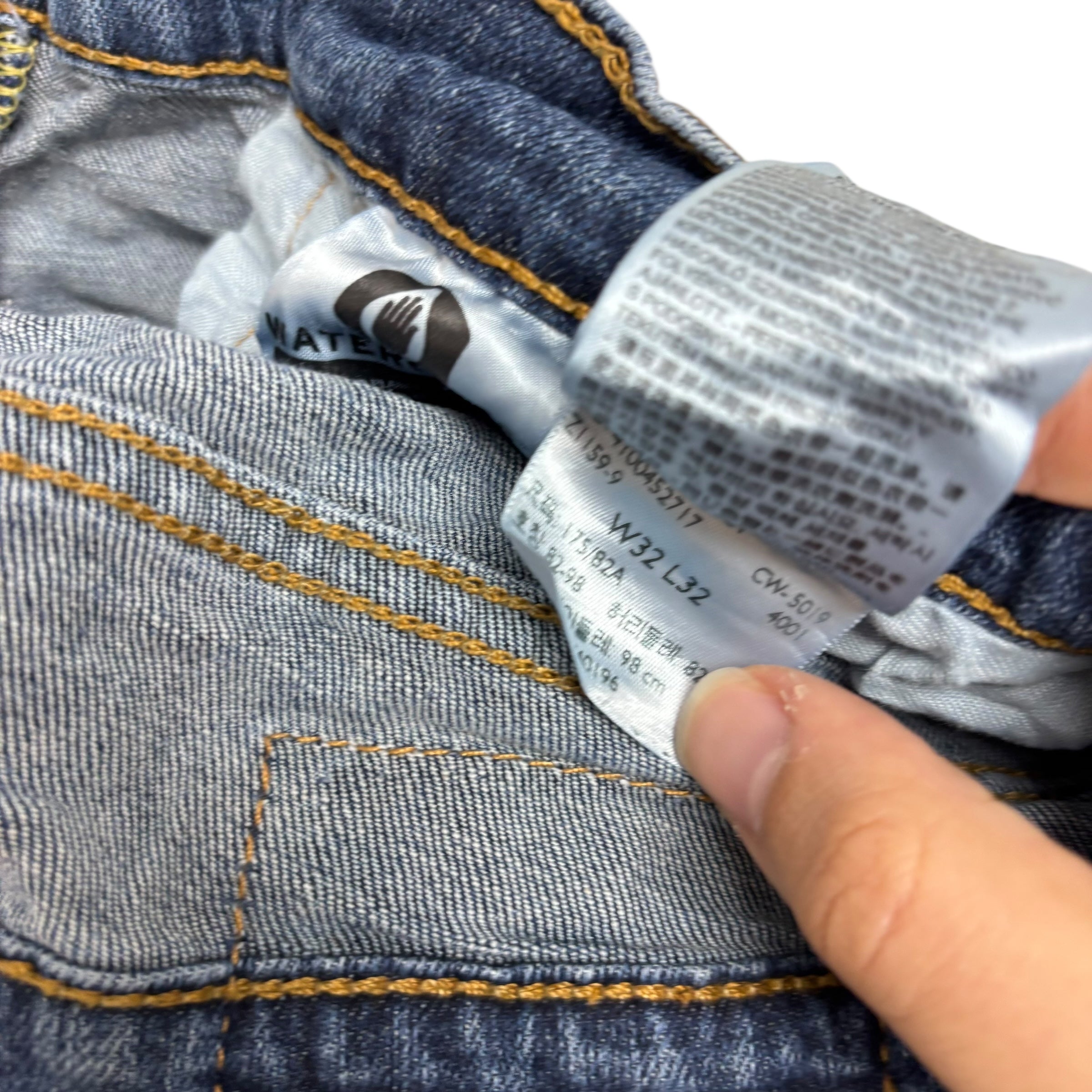 Levis 559 Jeans W32 L31 Mens Mid Blue Regular Straight Fit Denim (E)