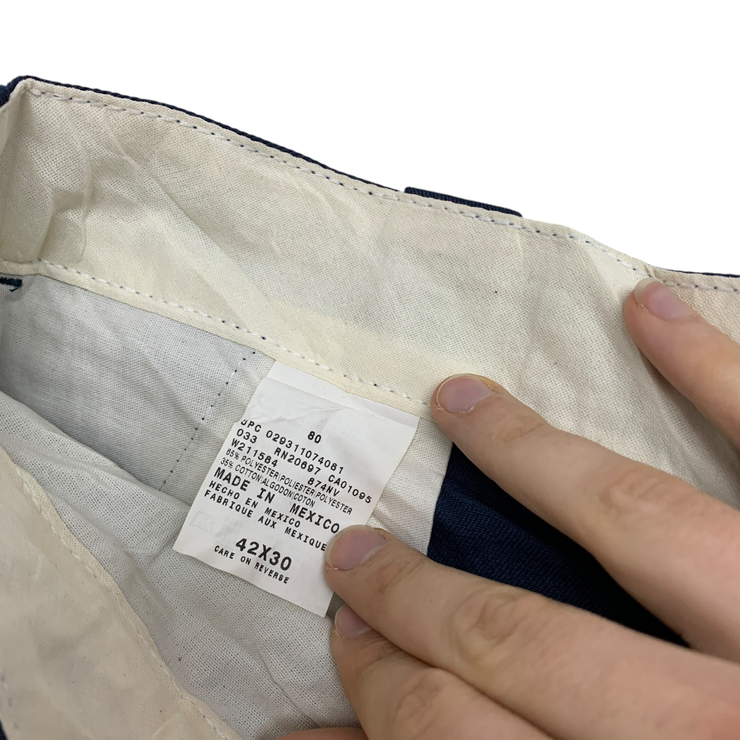 Dickies 874 Trousers W40 L30 Mens Blue Pants Original Straight Fit Workwear