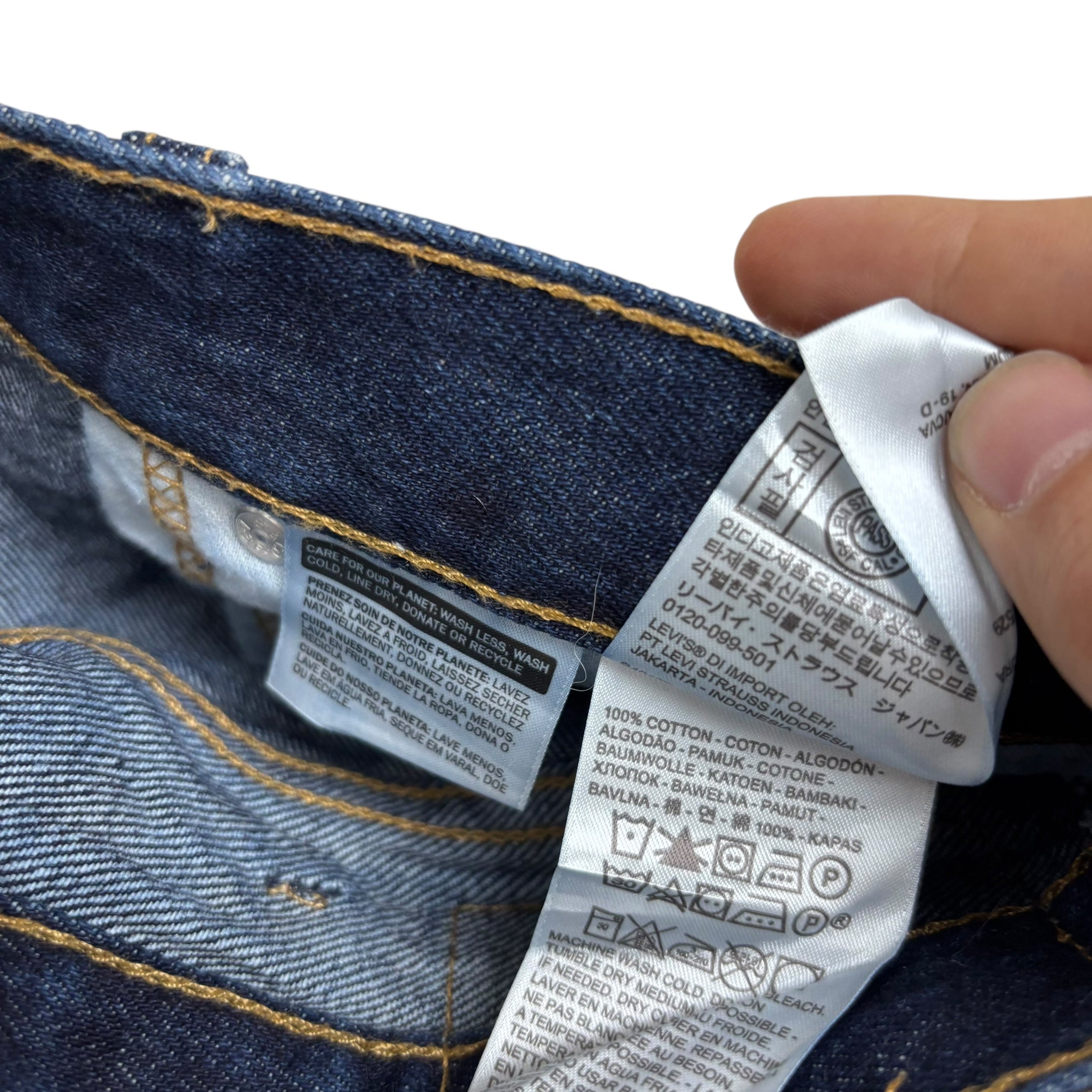 Levis 517 Jeans W34 L36 Mens Dark Blue Regular Bootcut Fit Denim (E)