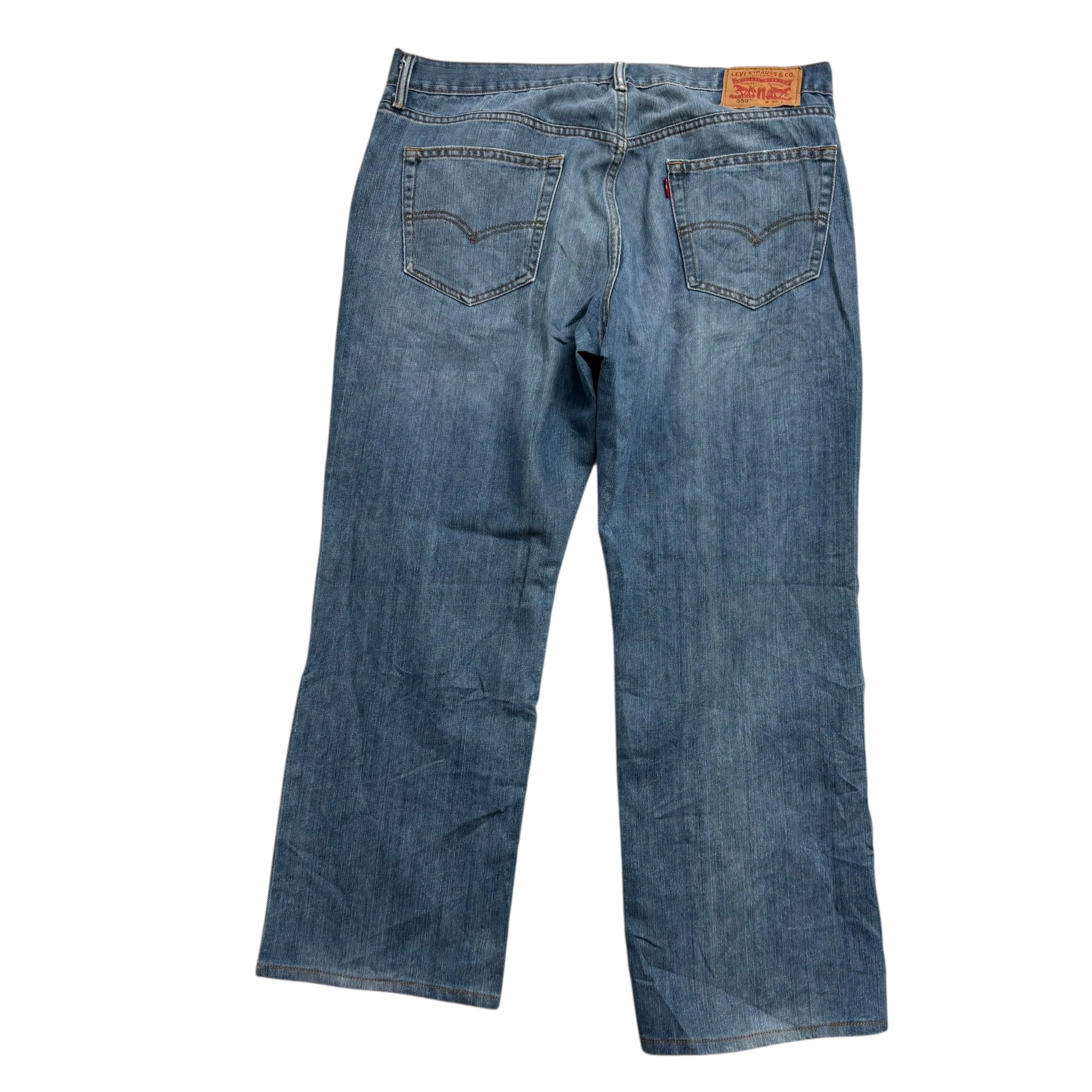 Levis 559 Jeans W36 L28 Mens Blue Baggy Relaxed Straight Fit Vintage Denim