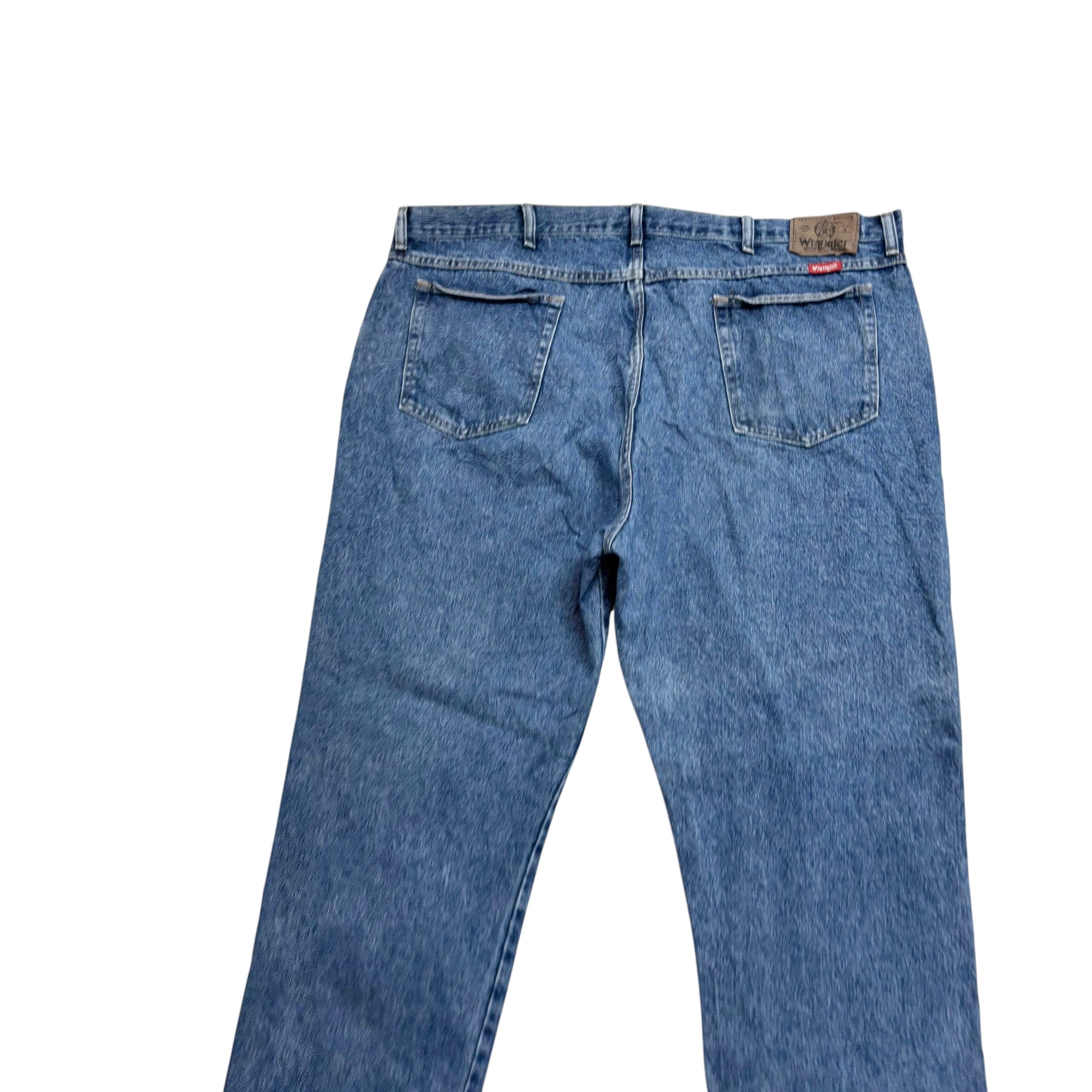 Wrangler Jeans W42 L30 Mens Mid Blue Regular Straight Fit Vintage Denim