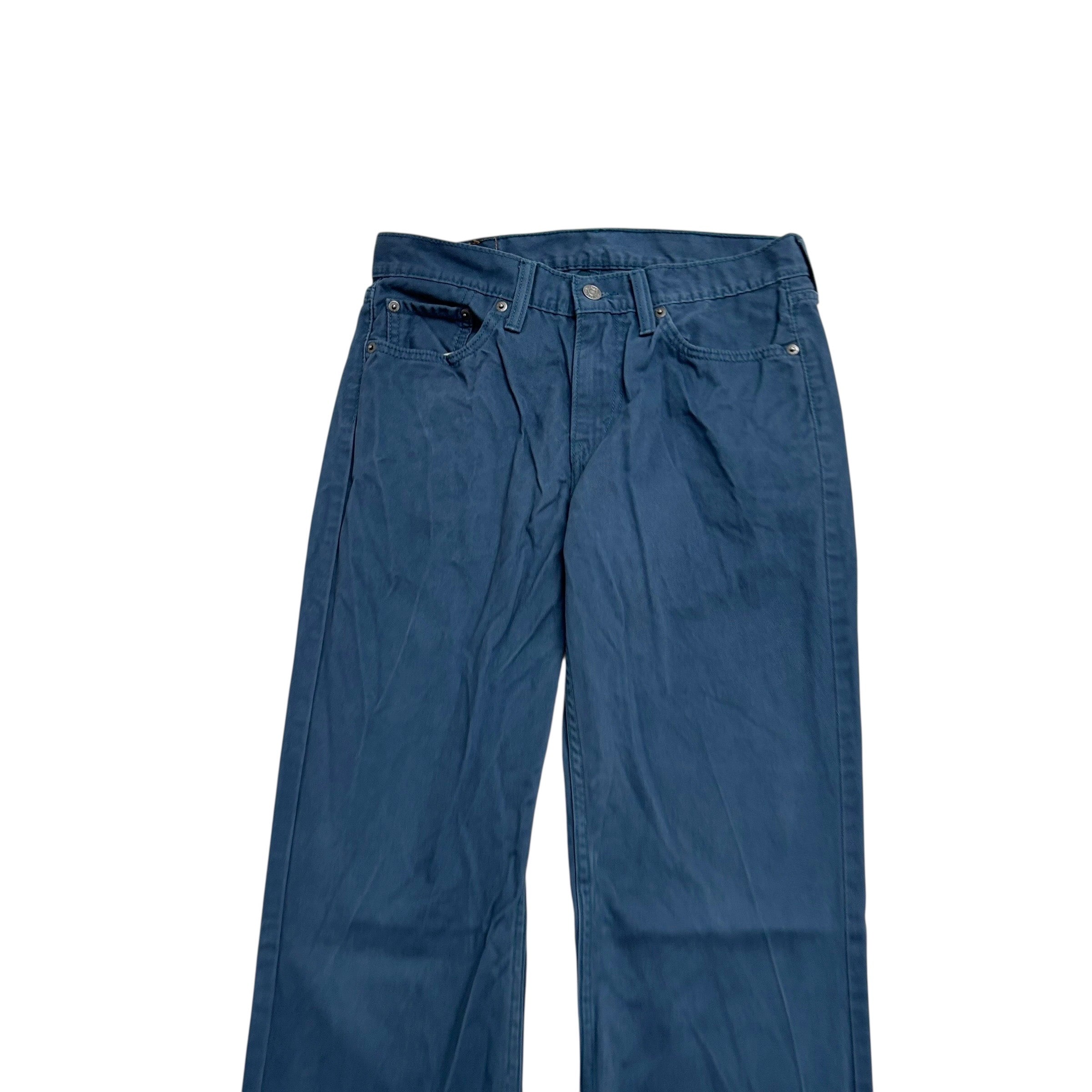 Levis 514 Trousers W30 L32 Mens Blue Regular Straight Fit Cotton Pants (E)