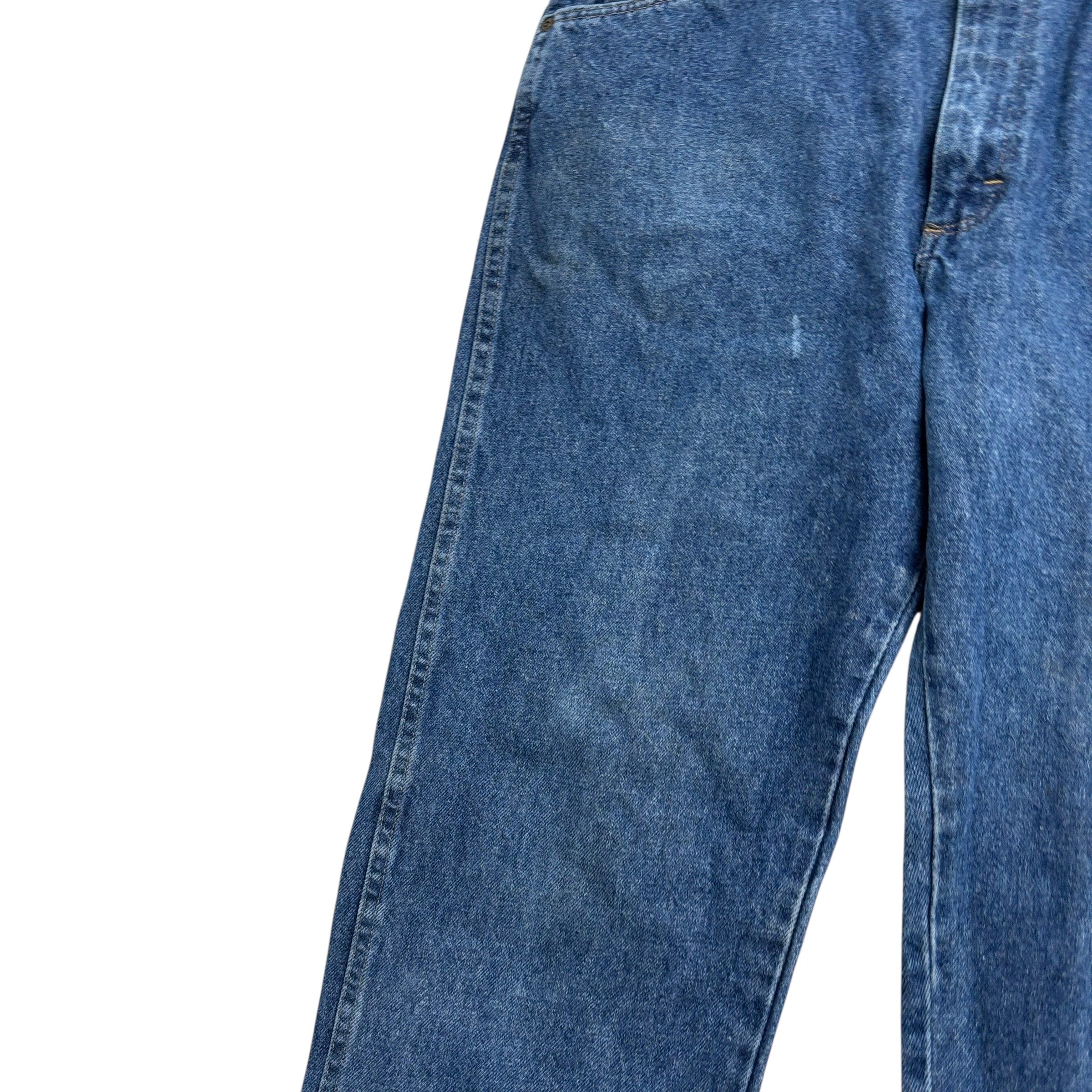 Wrangler Jeans W36 L31 Mens Mid Blue Regular Straight Fit Vintage Denim (F)