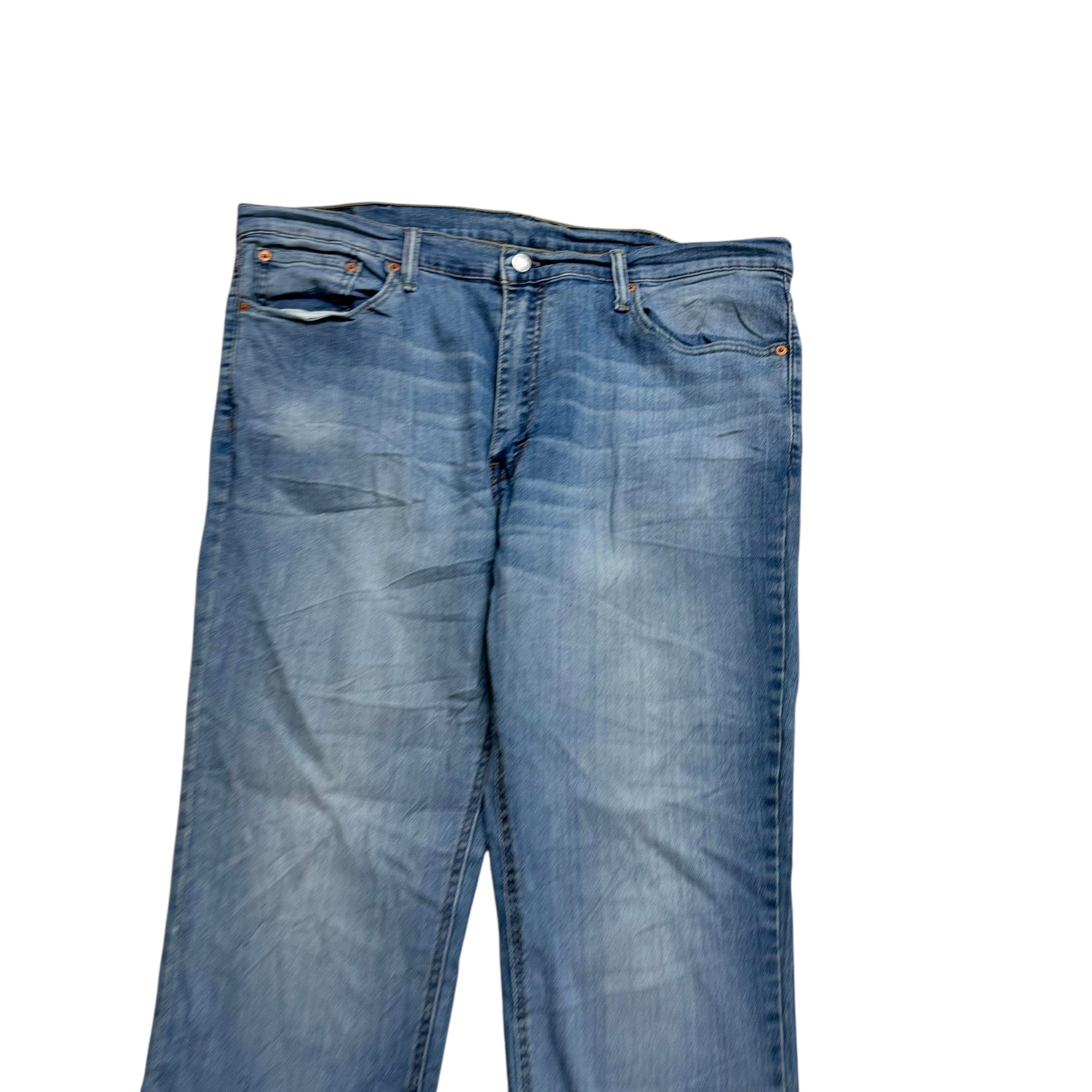 Levis 541 Jeans W38 L30 Mens Mid Blue Athletic Tapered Fit Stretch Denim (E)