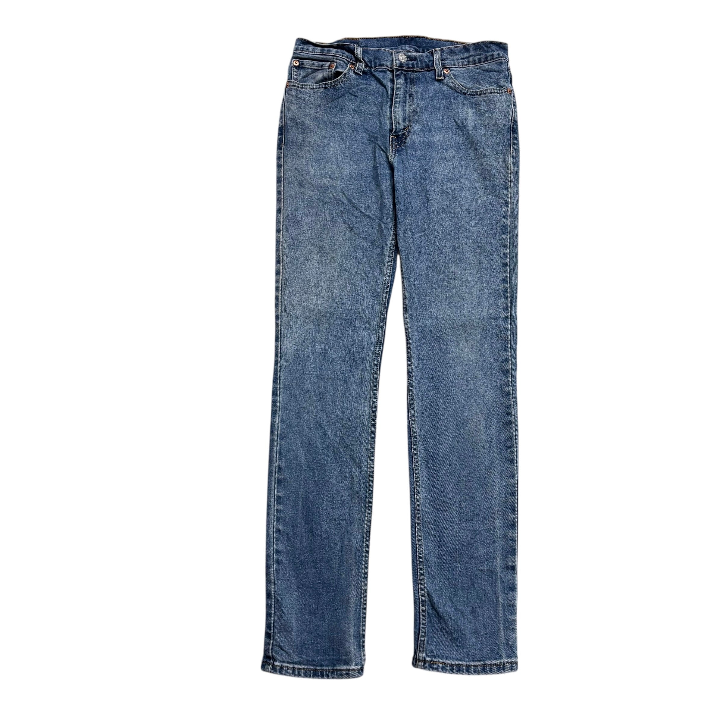 Levis 511 Jeans W30 L32 Mens Mid Blue Slim Fit Stretch Denim (E)