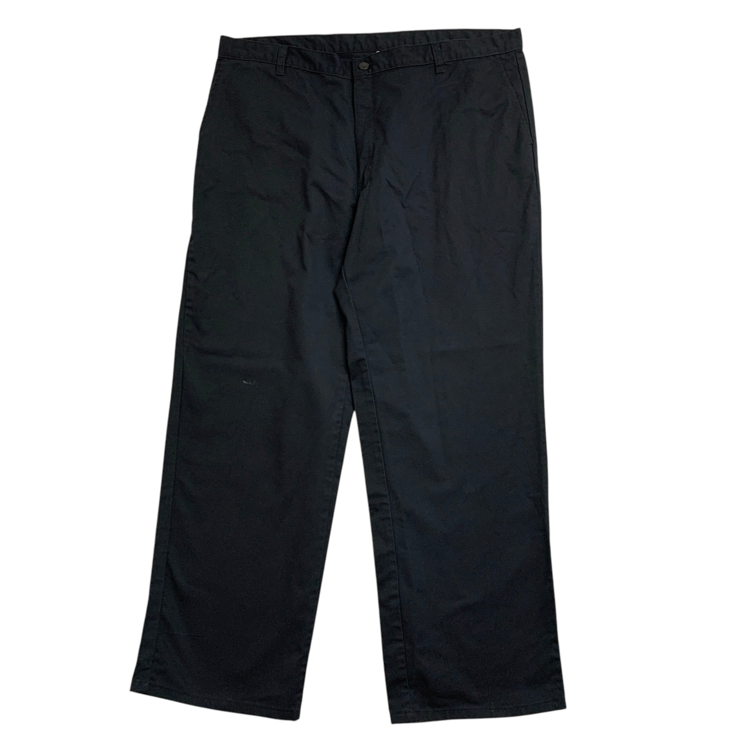 Dickies Trousers W42 L32 Mens Black Pants Relaxed Straight Fit Workwear
