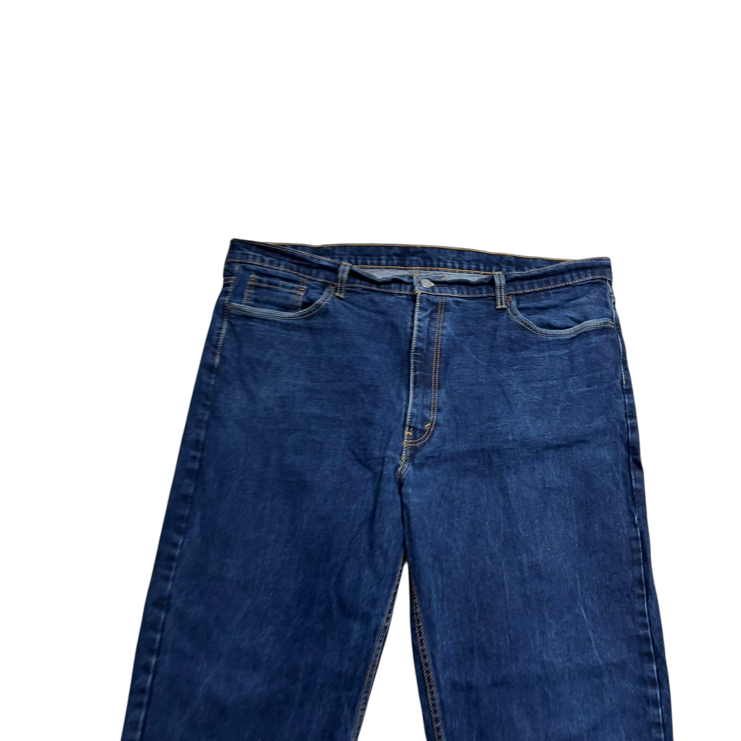 Levis 550 Jeans W46 L30 Mens Dark Blue Relaxed Straight Fit Stretch Denim (E)