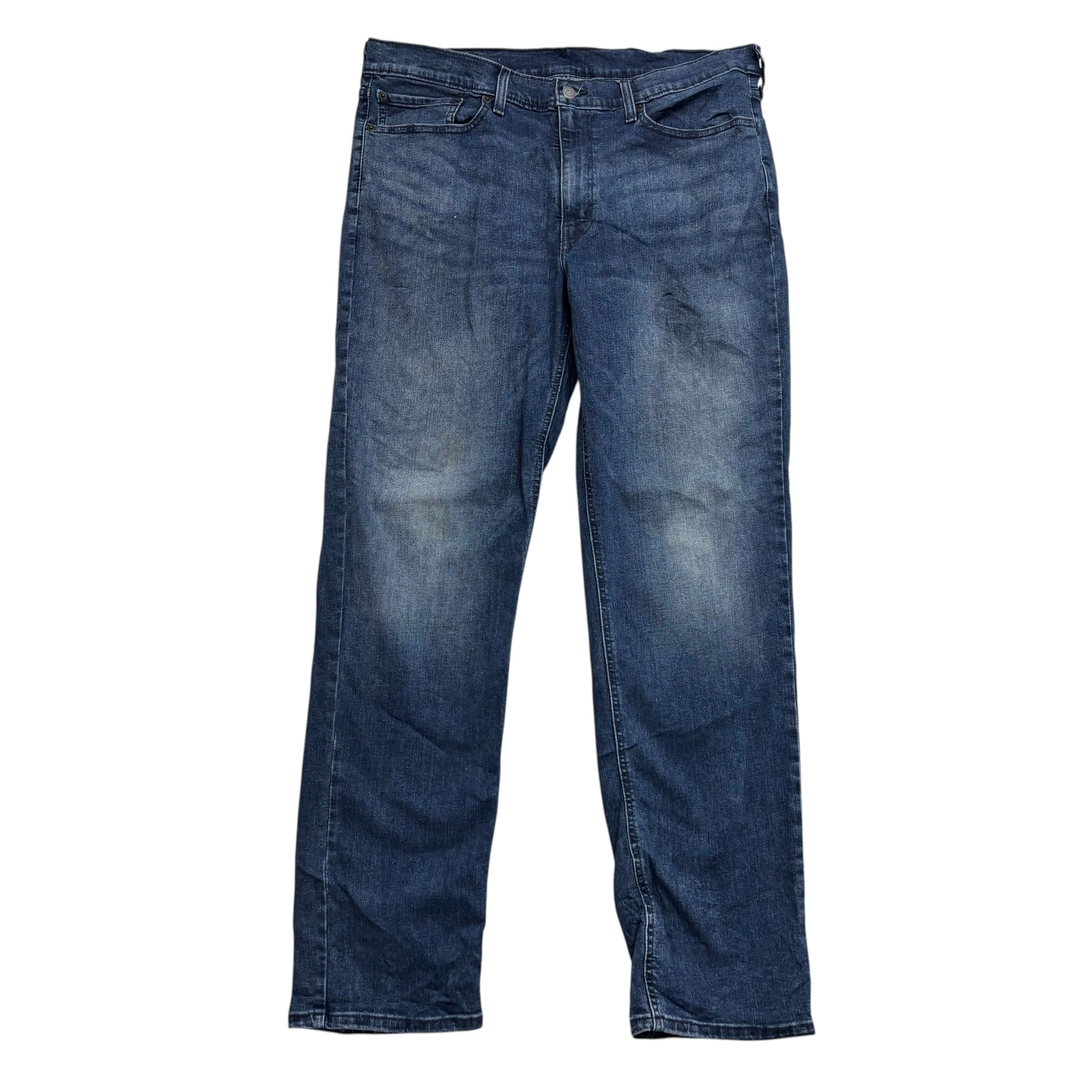 Levis 541 Jeans W36 L34 Mens Navy Blue Athletic Tapered Fit Stretch Denim