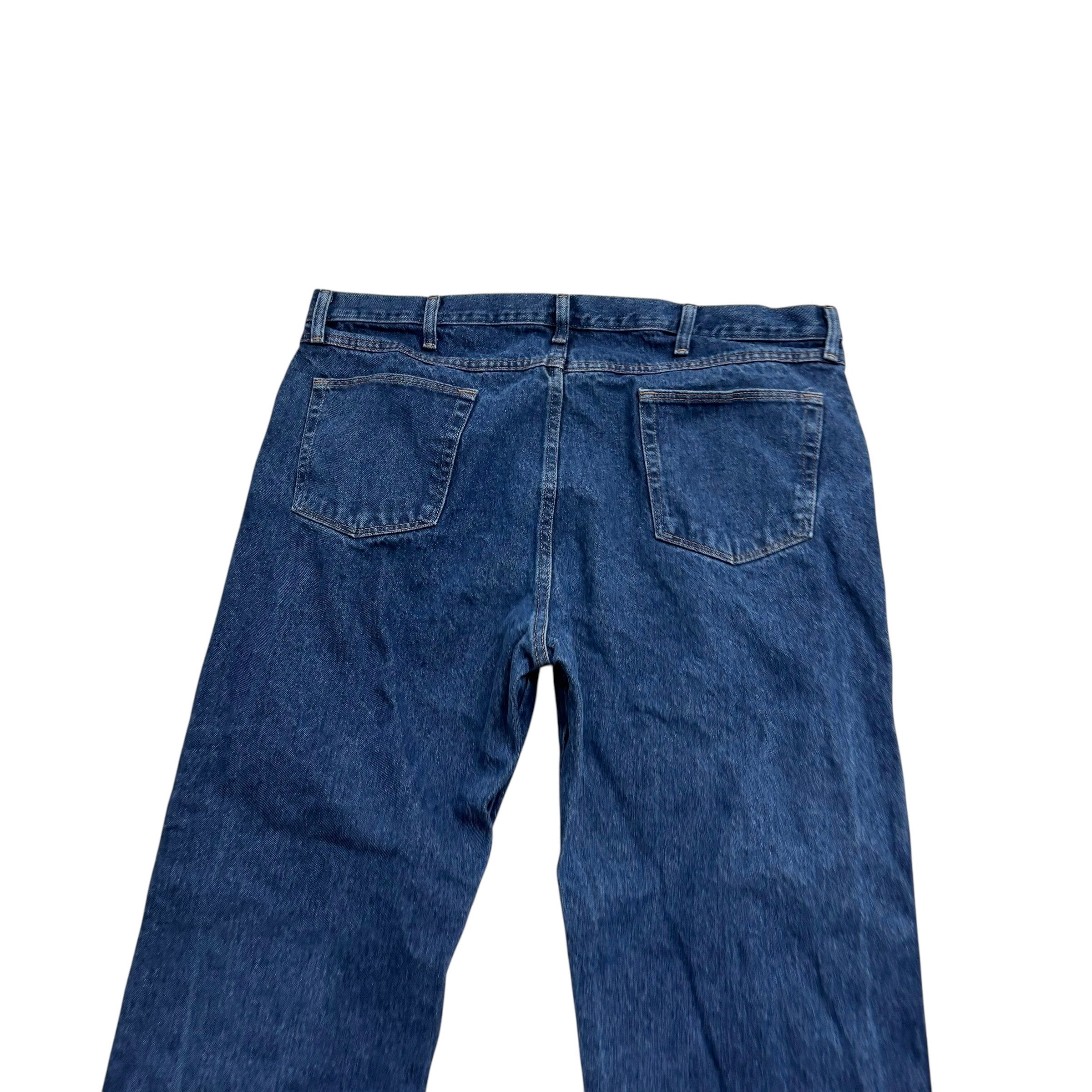 Wrangler Jeans W42 L32 Mens Mid Blue Regular Straight Fit Vintage Denim