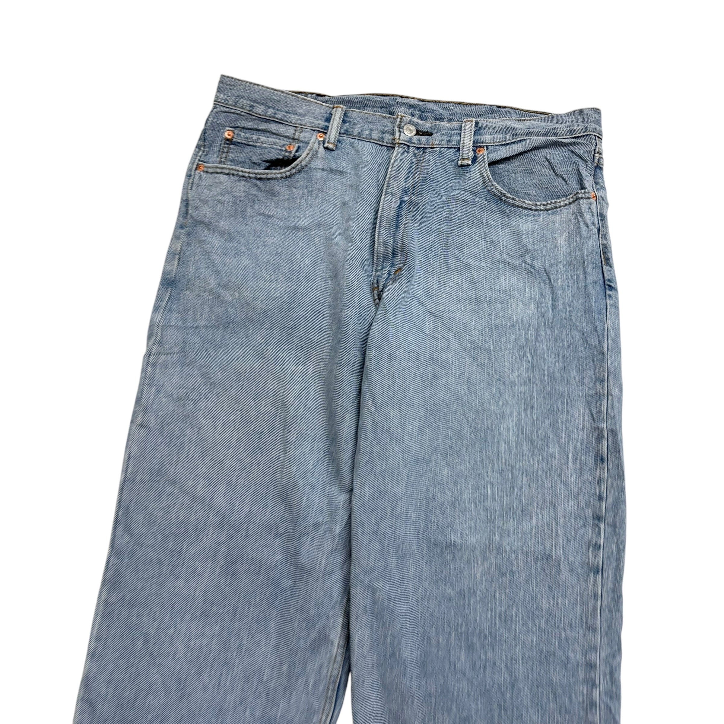 Levis 550 Jeans W38 L30 Mens Light Blue Baggy Relaxed Straight Vintage Denim (E)