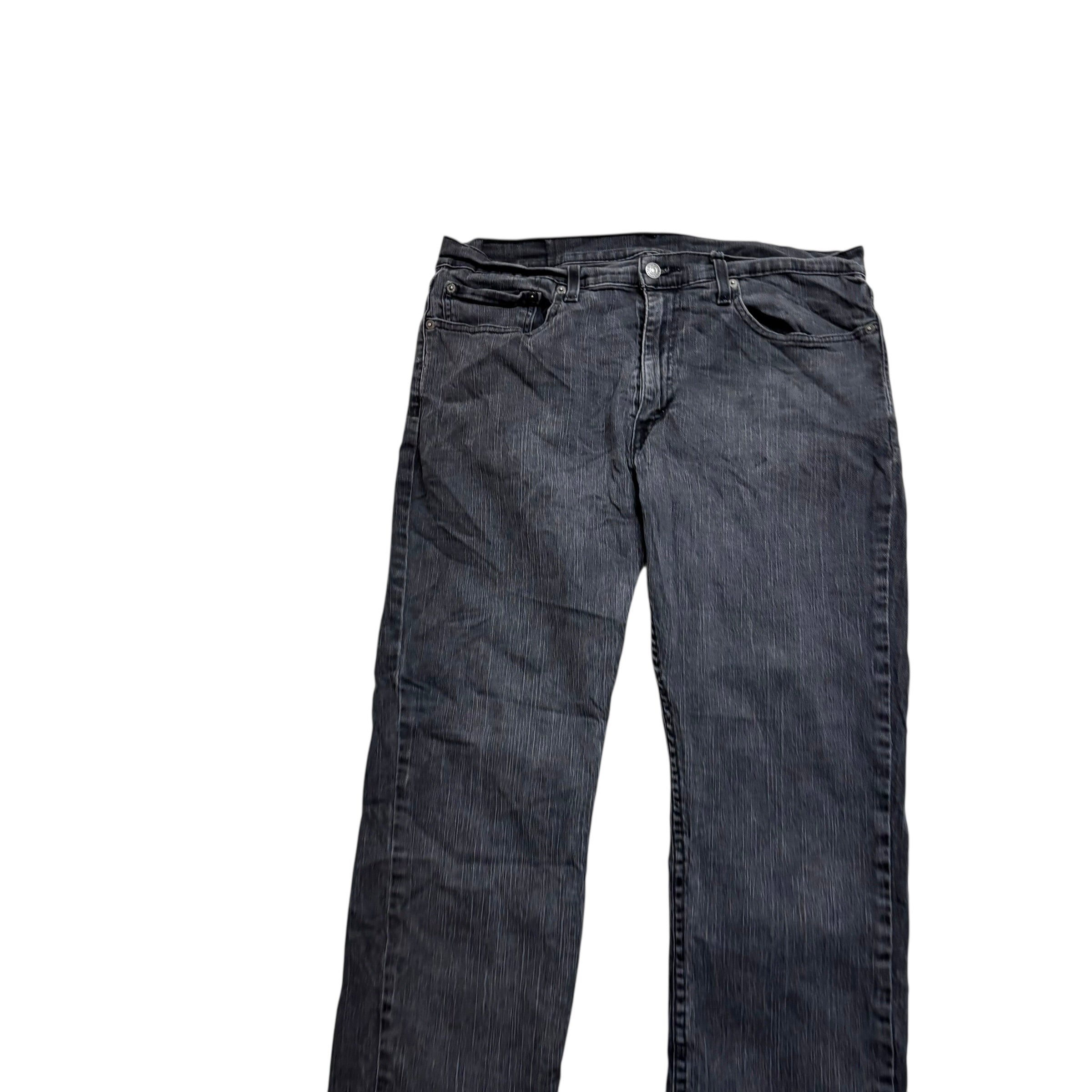 Levis 559 Jeans W36 L31 Mens Grey Regular Straight Fit Stretch Denim (F)