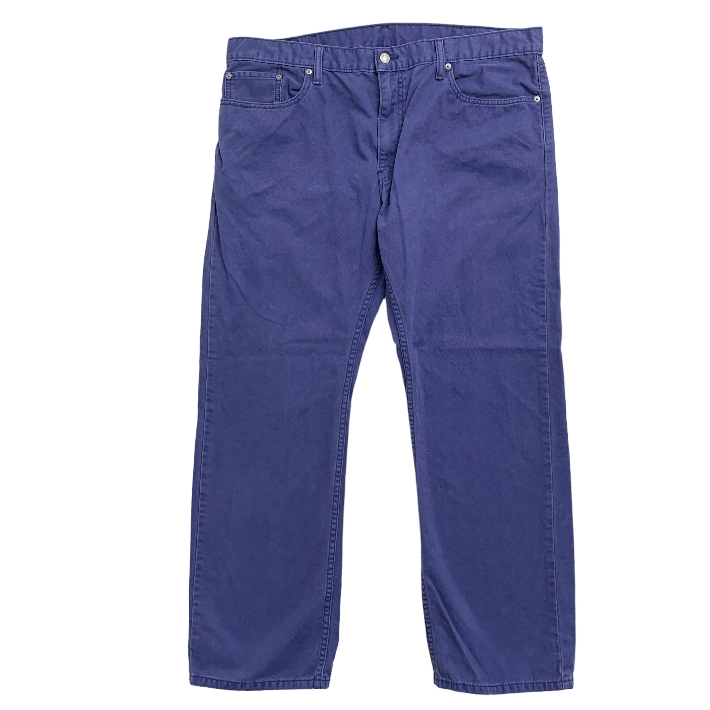 Levis 514 Trousers W40 L30 Mens Purple Regular Straight Fit Pants