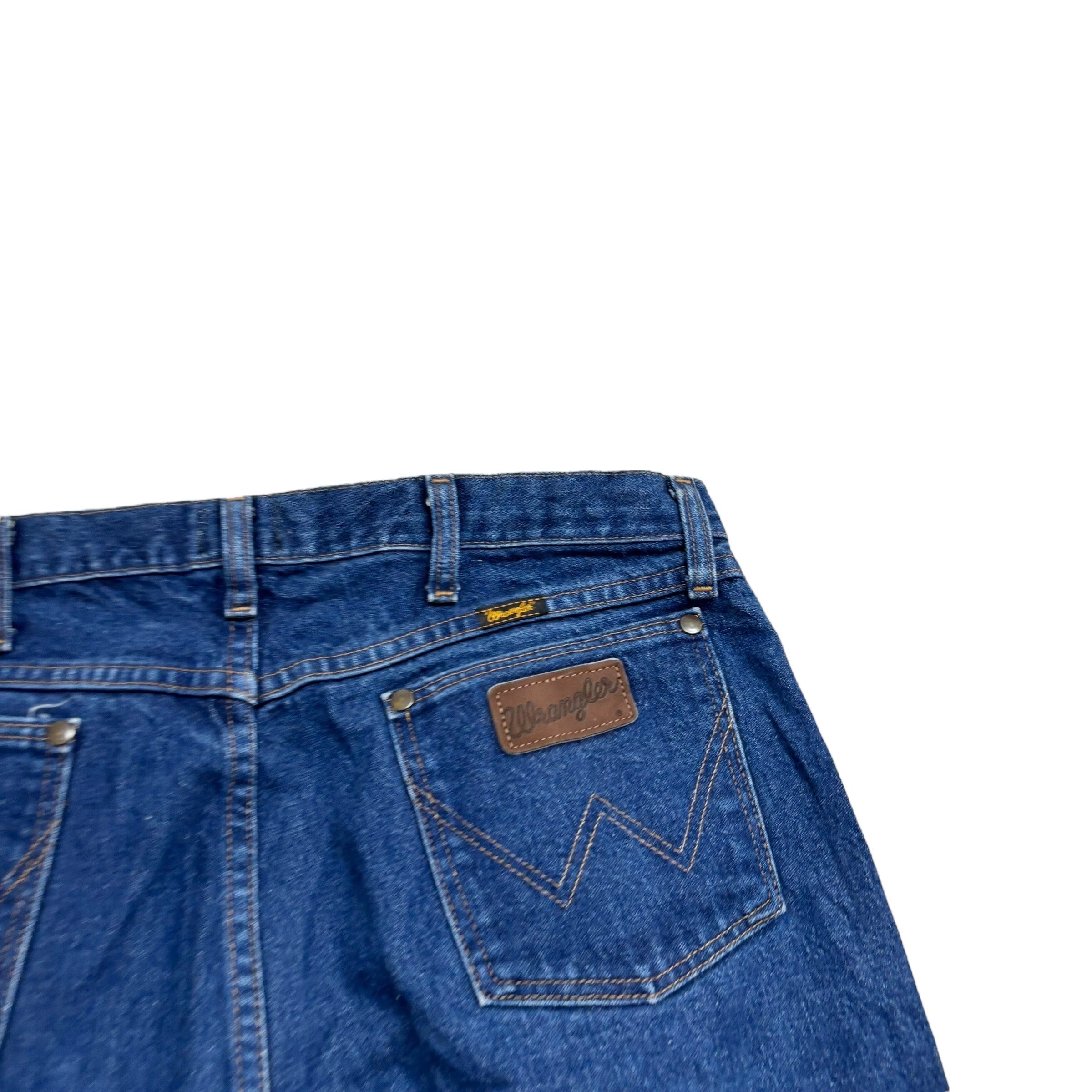 Wrangler Jeans Cowboy Cut W35 L32 Mens Dark Blue 47MWZ Original Fit Denim (E)