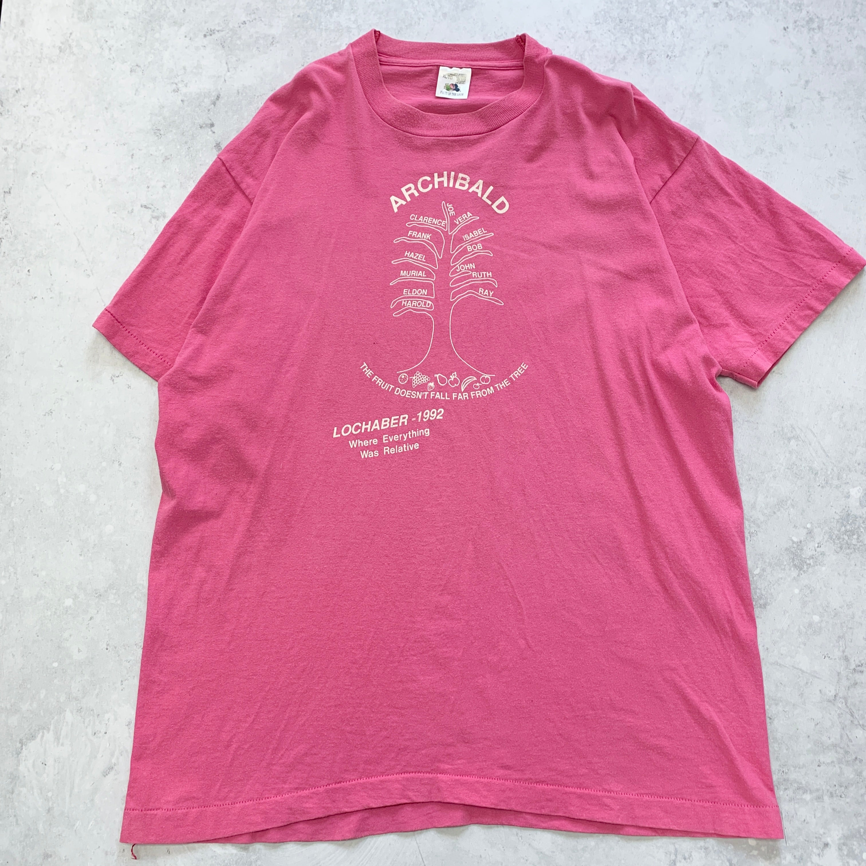 Vintage T Shirt Mens XL Pink Single Stitch Graphic Print 90s USA