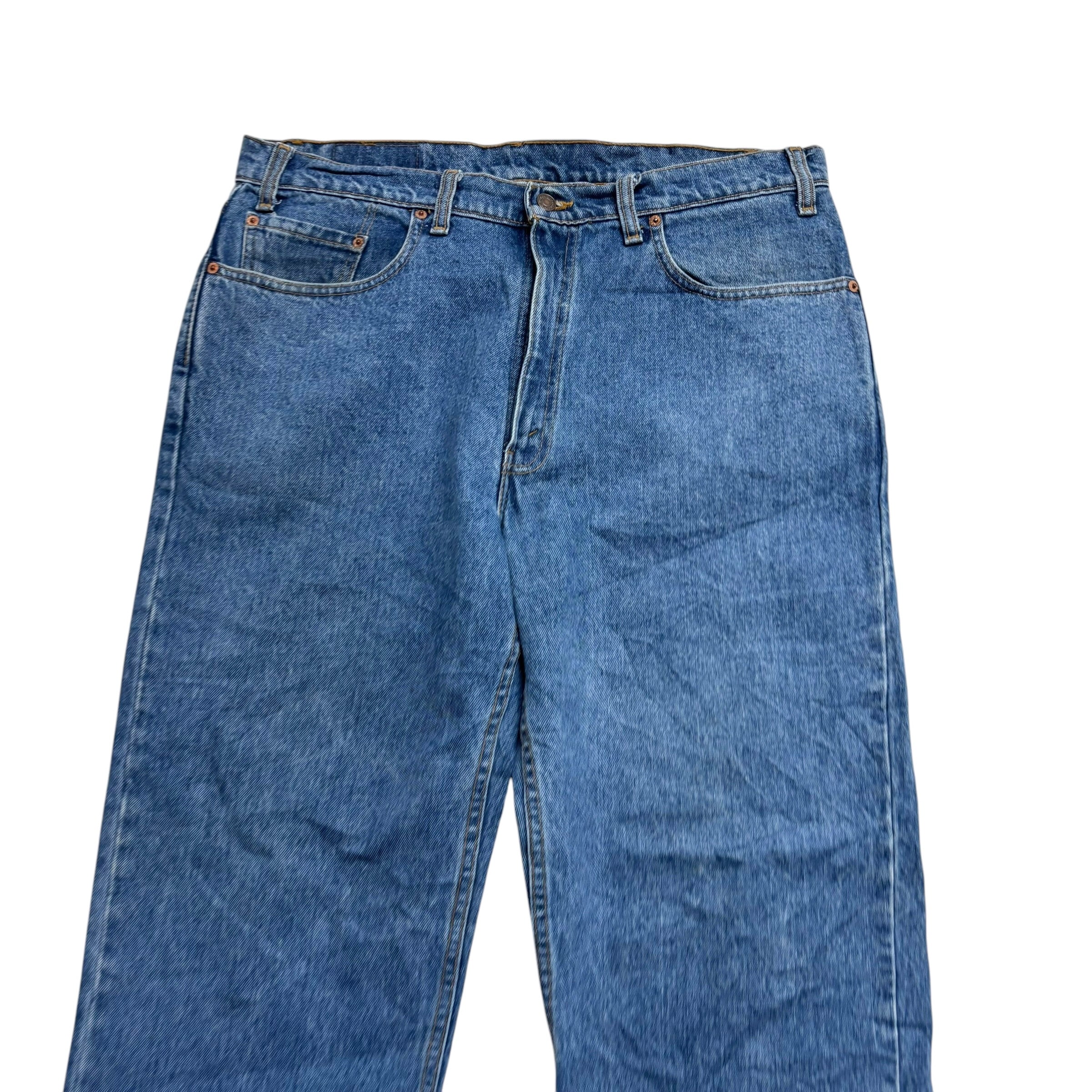 Levis 550 Jeans W38 L30 Mens Mid Blue Baggy Relaxed Straight Fit Vintage (E)