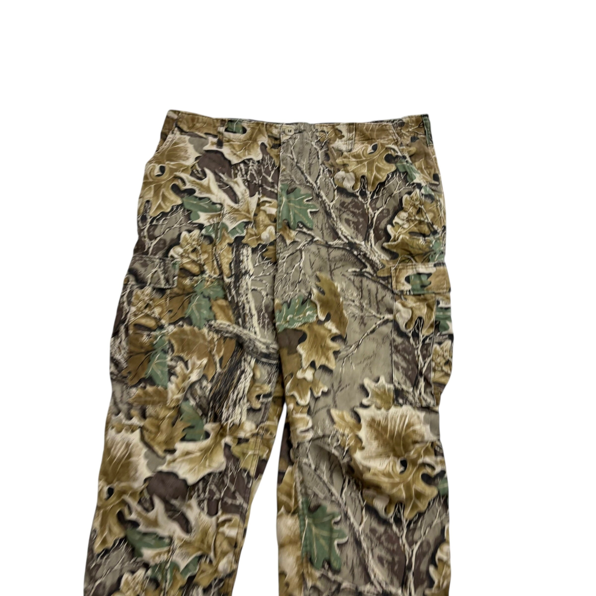 Vintage Realtree Trousers W40 L32 Mens Cargo Camo Baggy Relaxed Fit Pants (E)
