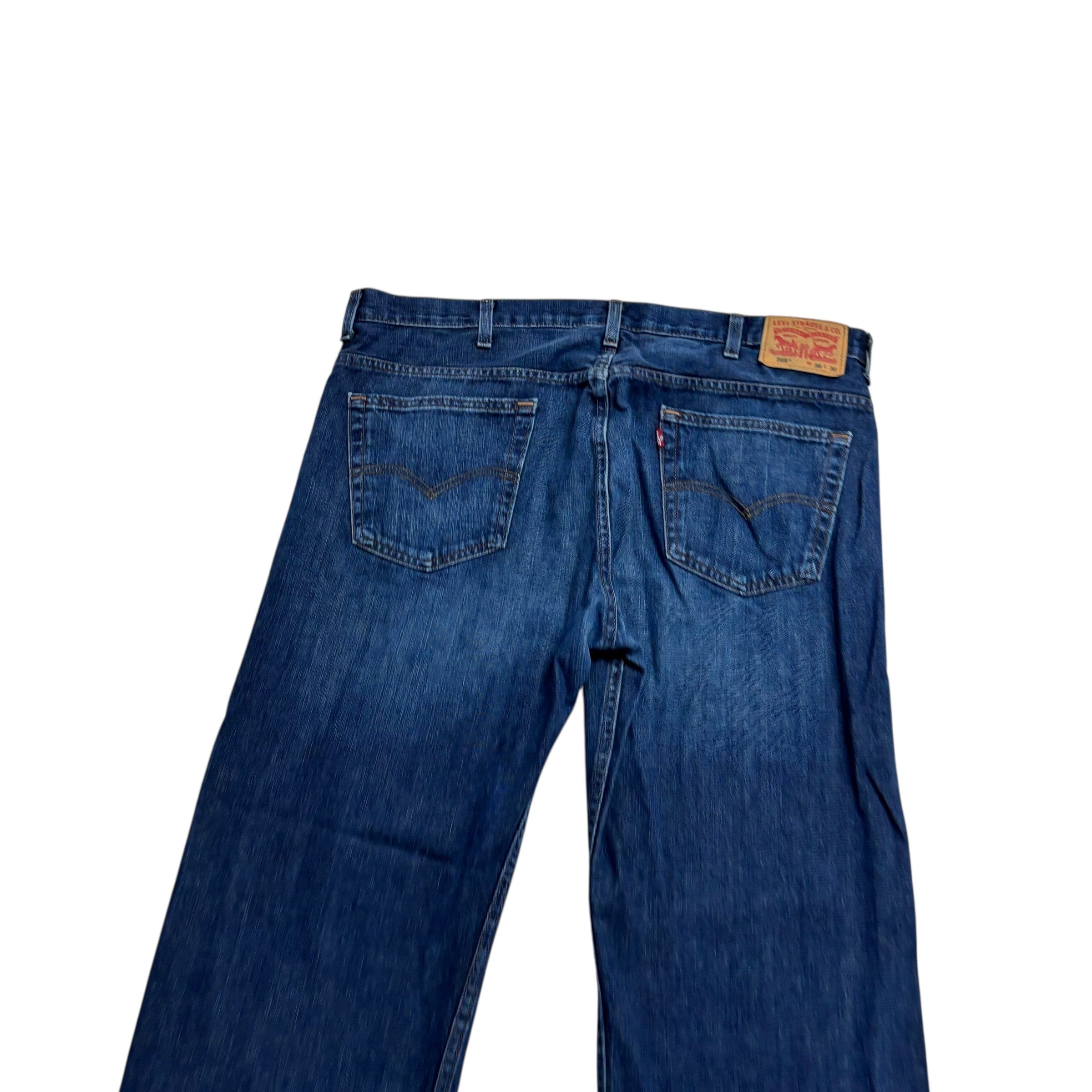 Levis 569 Jeans W38 L30 Mens Dark Blue Baggy Relaxed Straight Fit Denim (E)