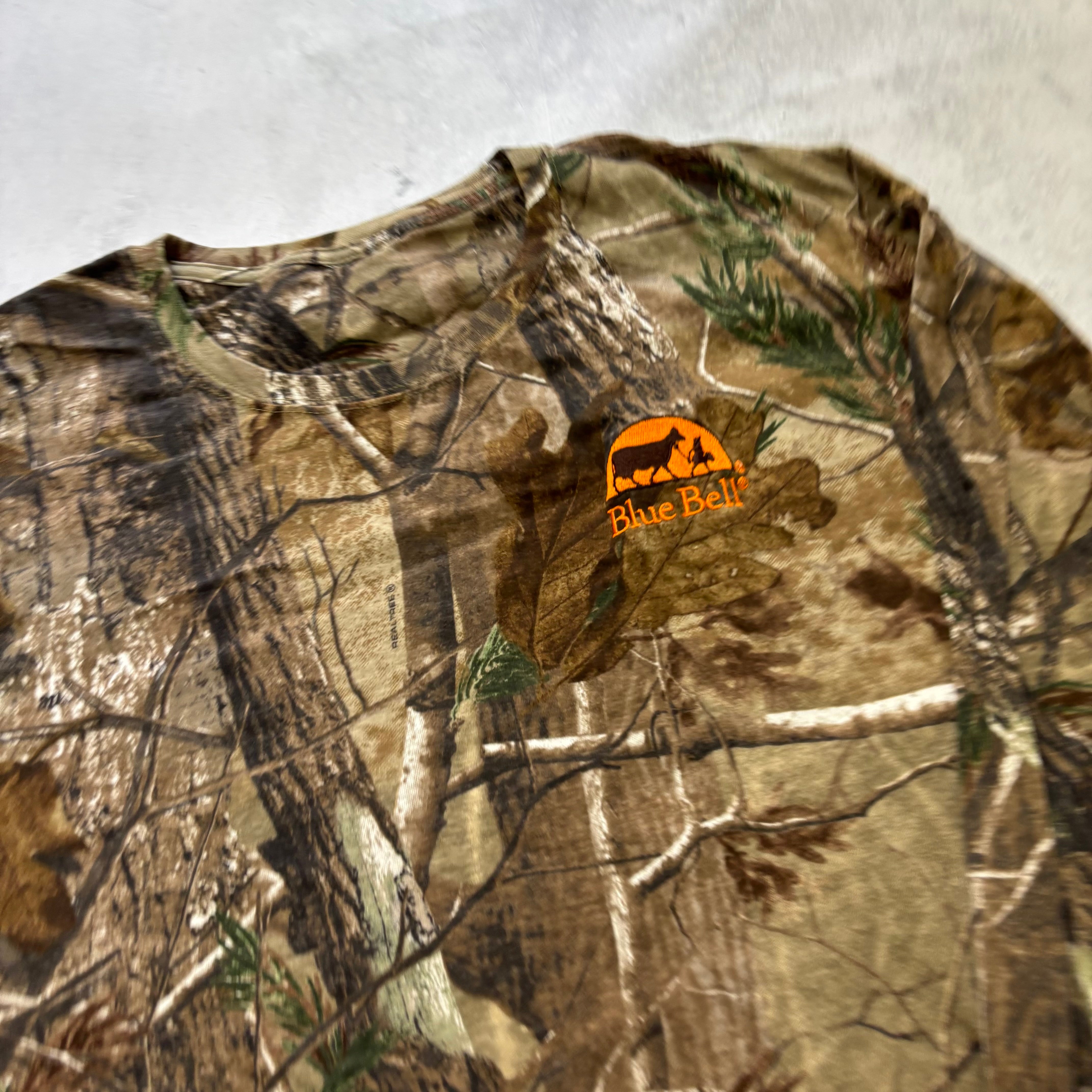 Vintage RealTree T Shirt Mens XXL Camo Y2K Hunting Long Sleeve (E)