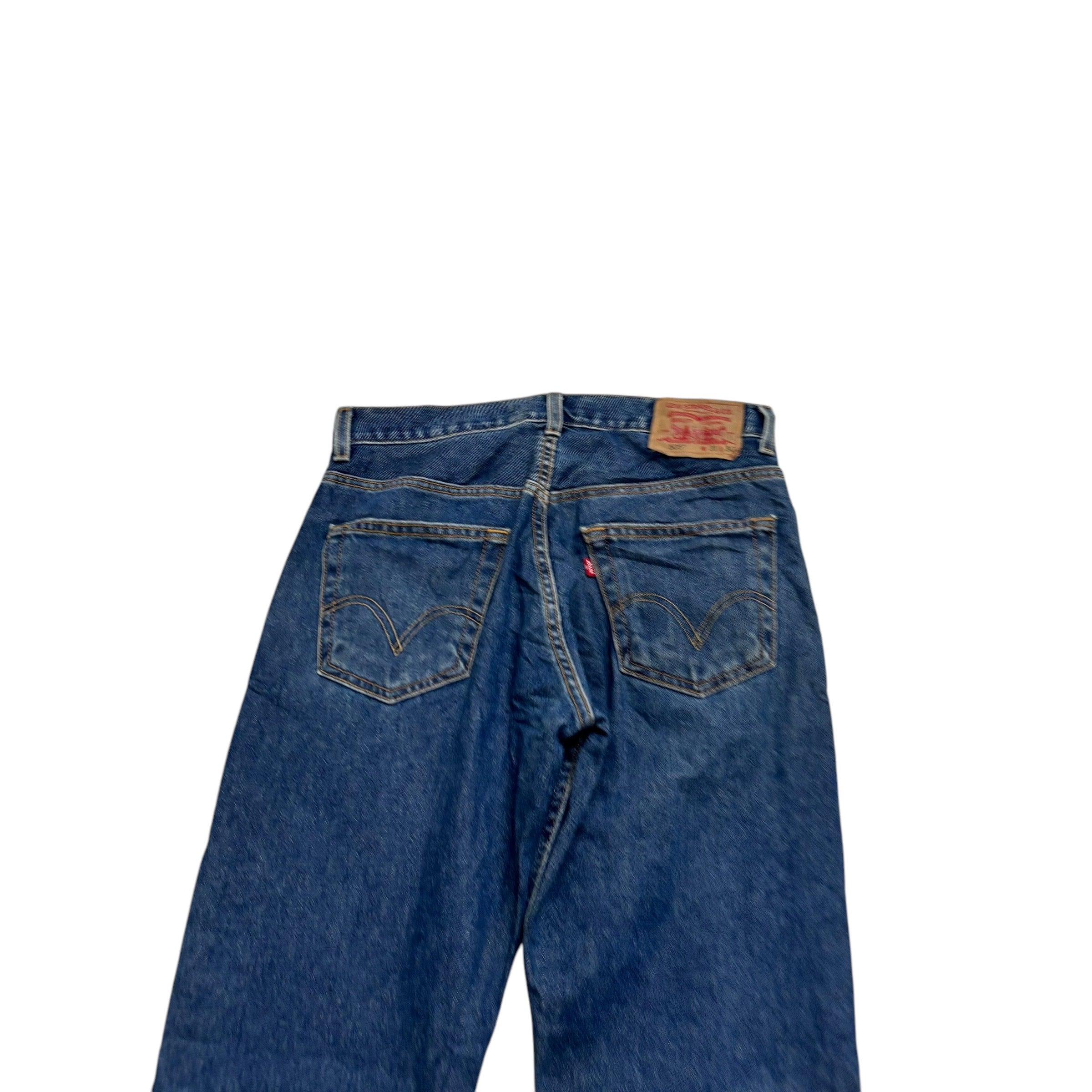 Levis 505 Jeans W31 L30 Mens Mid Blue Regular Straight Fit Vintage Denim