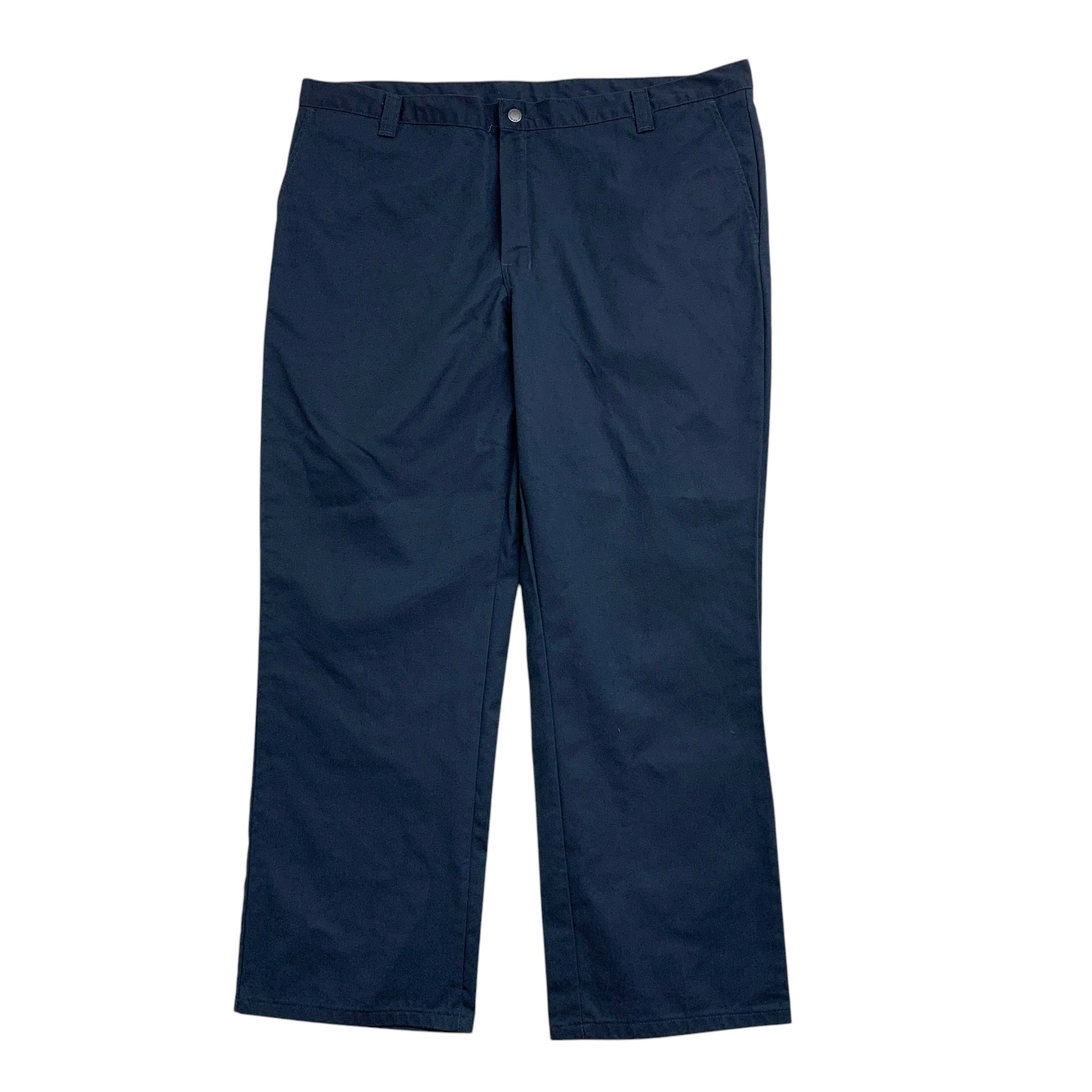 Dickies Trousers W42 L30 Mens Navy Blue Pants Relaxed Straight Fit Workwear