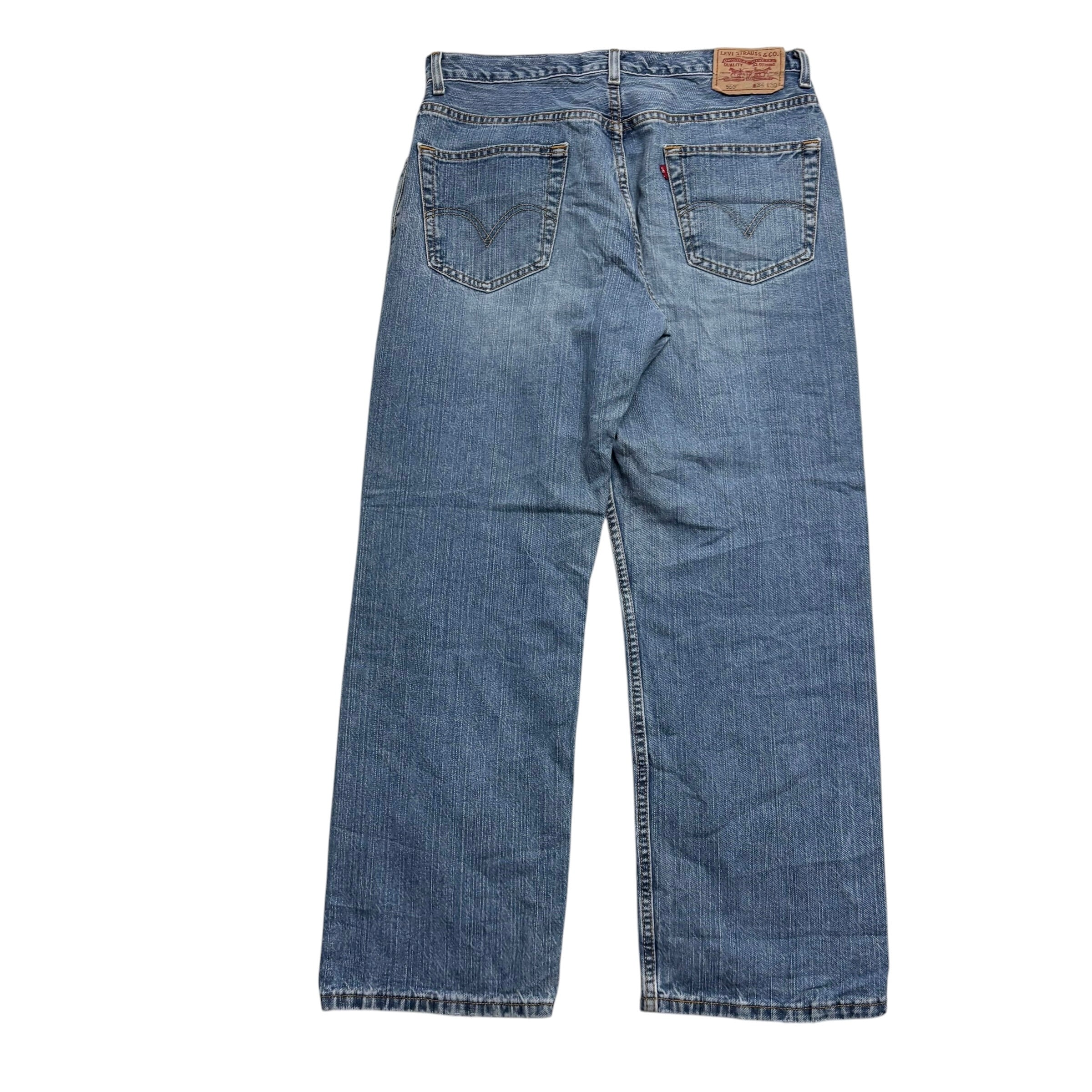 Levis 559 Jeans W34 L30 Mens Mid Blue Baggy Relaxed Fit Vintage Denim (E)