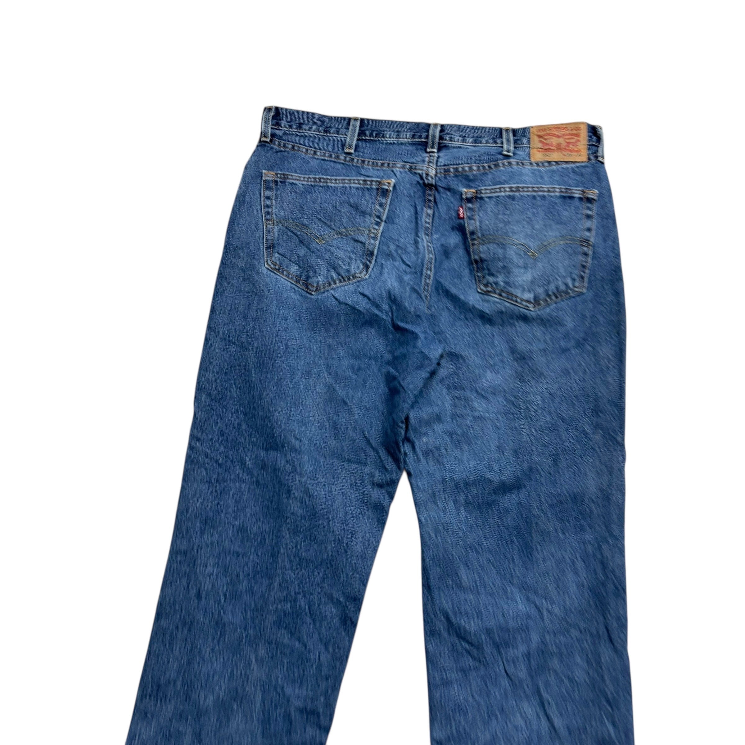 Levis 550 Jeans W38 L32 Mens Mid Blue Baggy Relaxed Straight Fit Denim