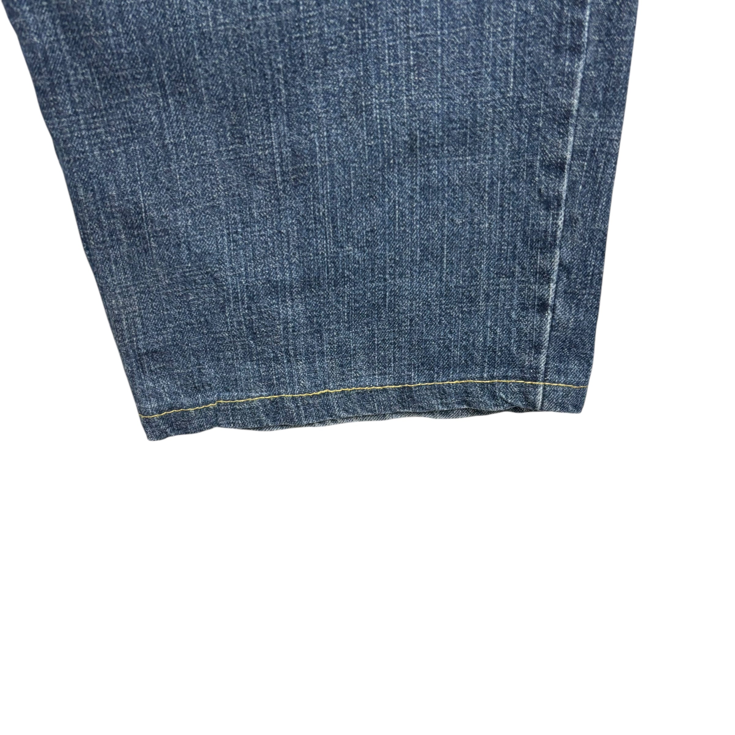 Levis Denizen Jeans W40 L30 Mens Mid Blue Relaxed Straight Fit Vintage Denim