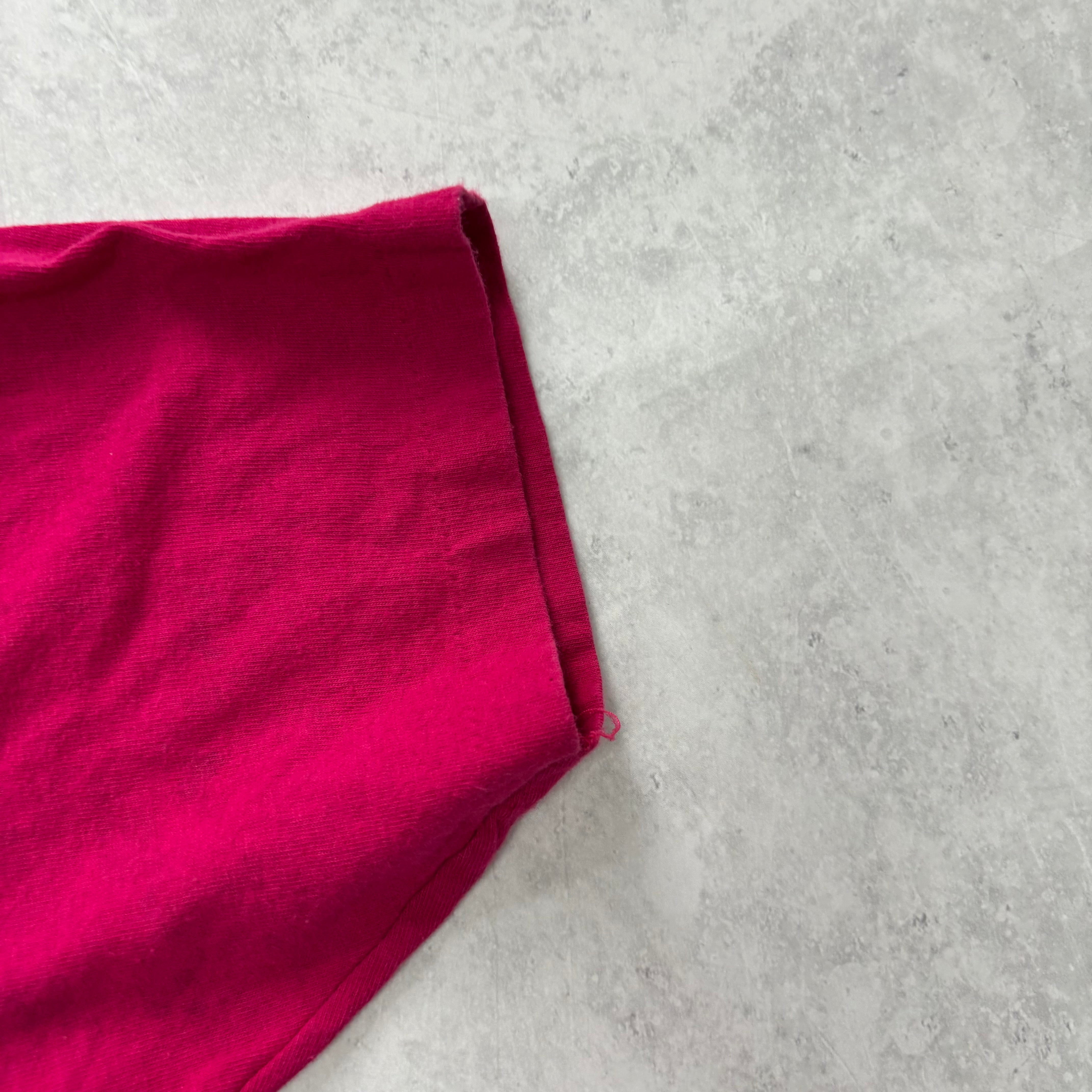 Vintage T Shirt Mens Small Pink Single Stitch Graphic Print 90s