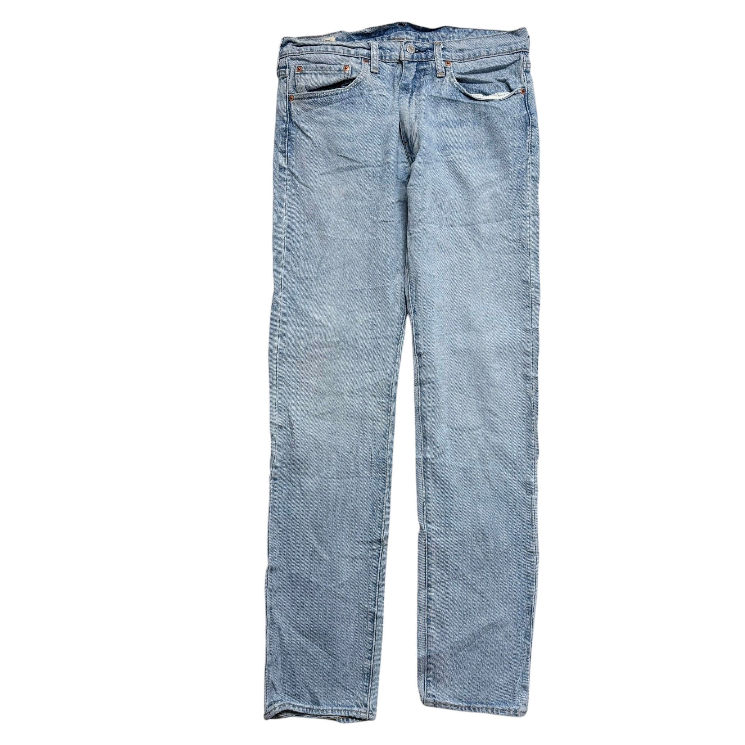 Levis 502 Jeans W32 L34 Mens Light Blue Regular Tapered Fit Stretch Denim (E)