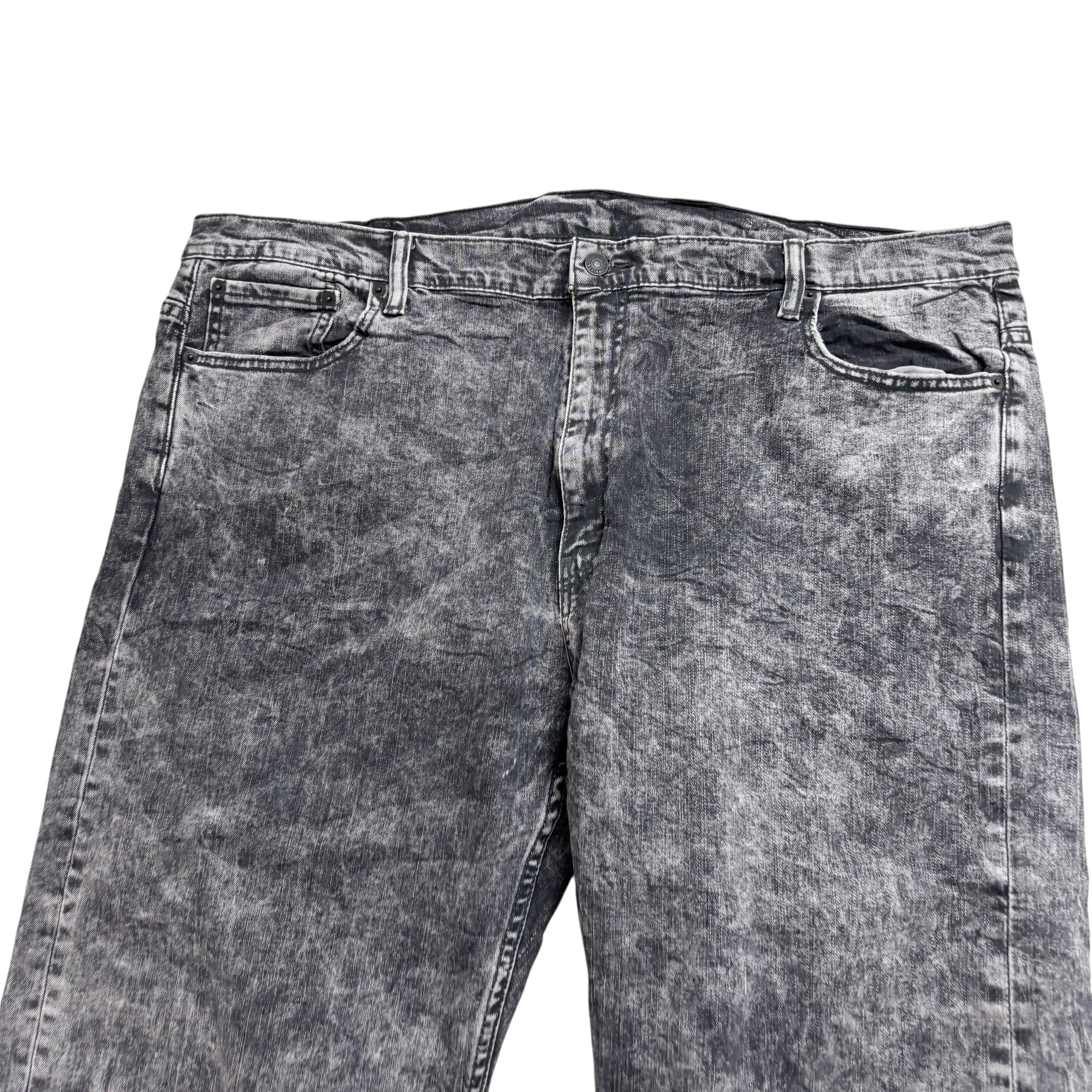 Levis 569 Jeans W44 L25 Mens Grey Baggy Relaxed Straight Fit Stretch Denim