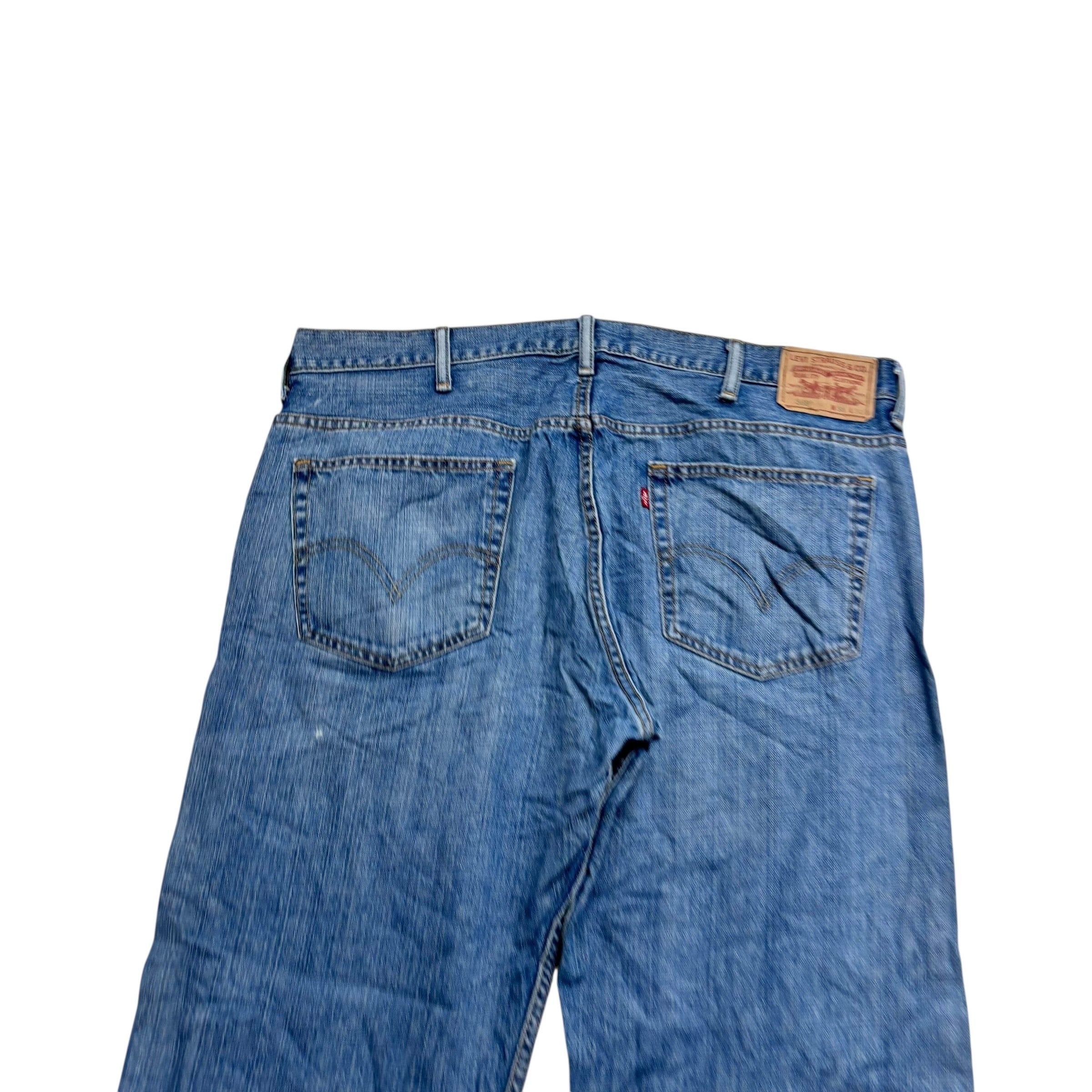 Levis 559 Jeans W38 L30 Mens Mid Blue Baggy Relaxed Straight Fit Vintage Denim