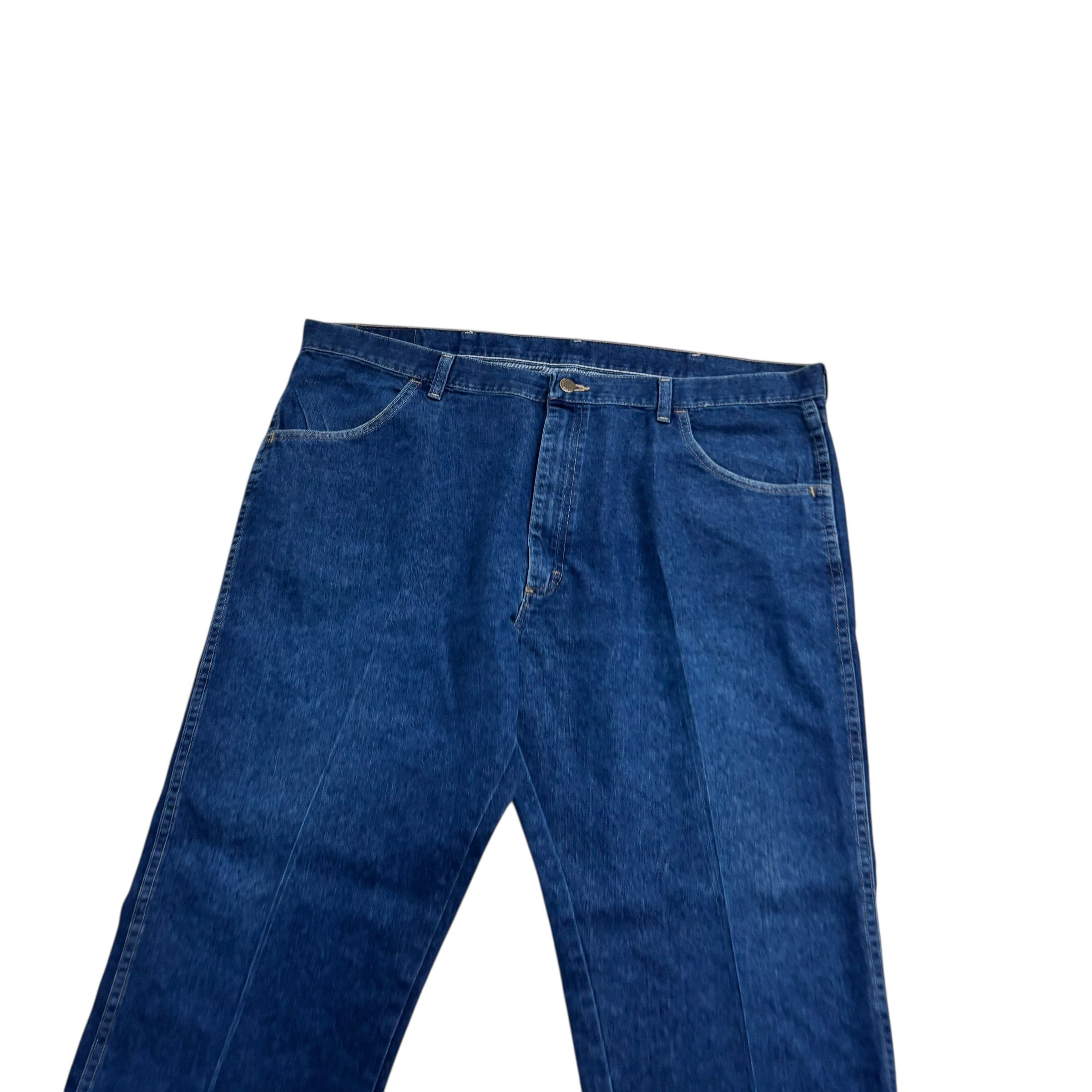 Wrangler Jeans W42 L29 Mens Dark Blue Regular Straight Fit Denim