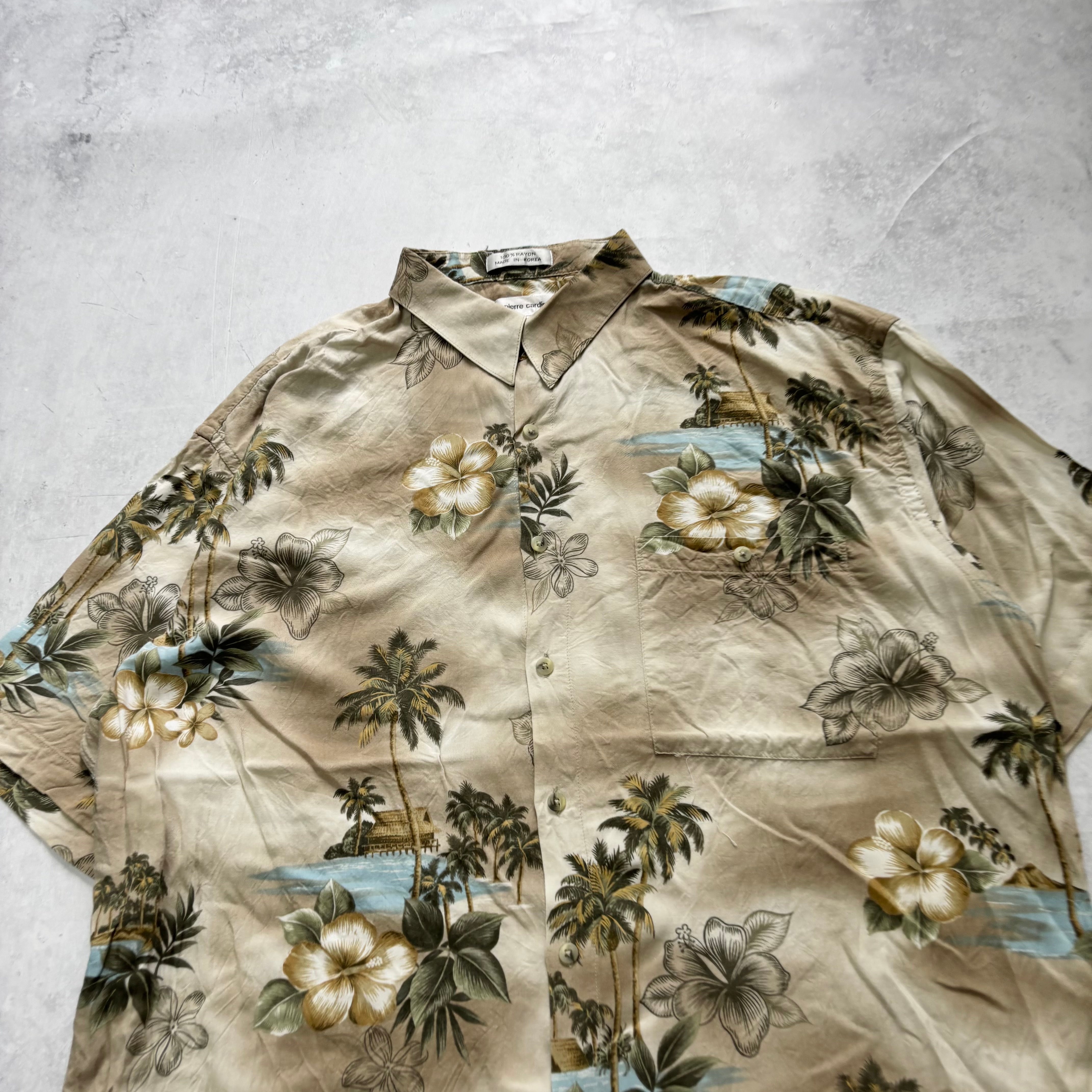 Vintage Hawaiian Shirt Mens XL Floral Aloha Short Sleeve Rayon (E)