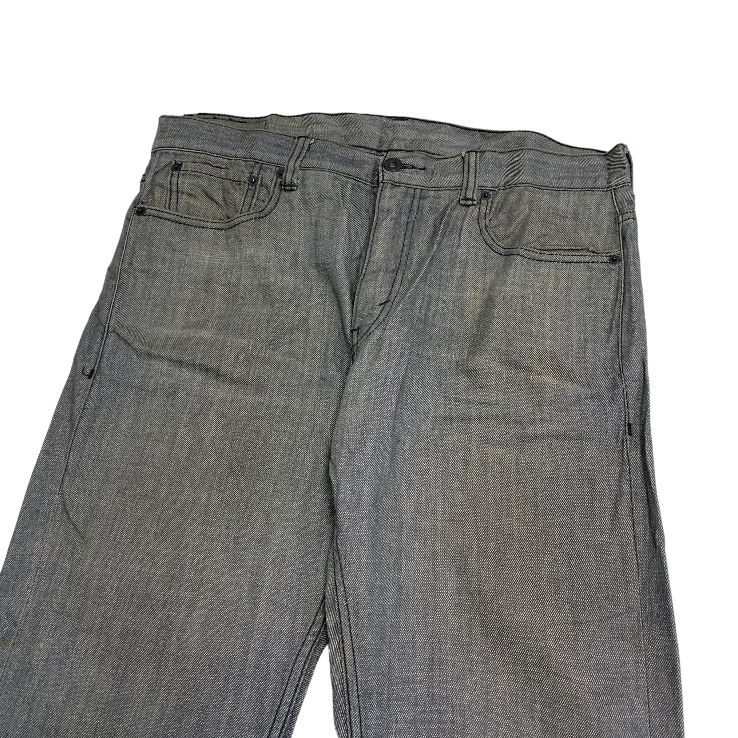 Levis 511 Jeans W36 L34 Mens Grey Slim Straight Fit Vintage Denim