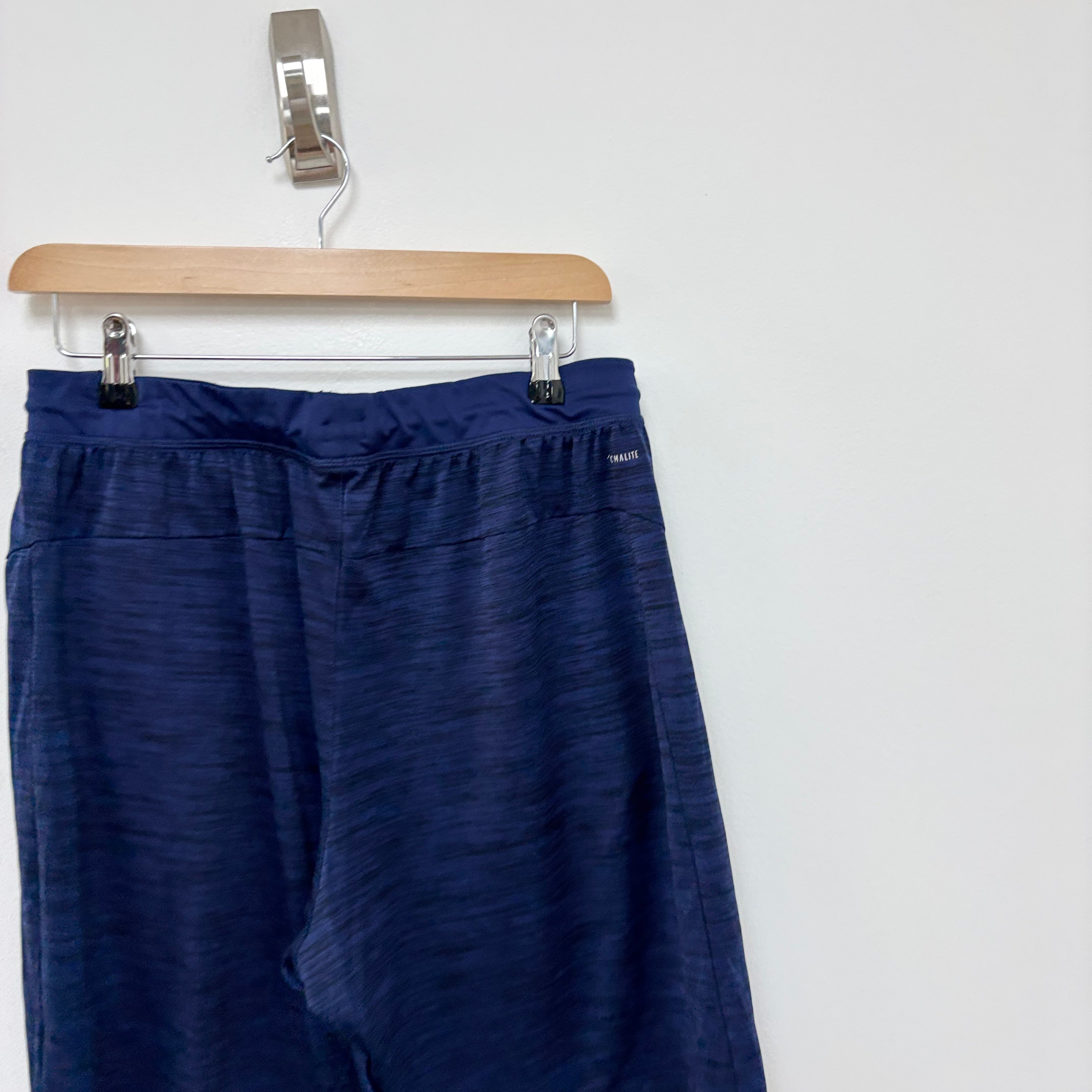 Adidas Shorts Mens Large Navy Blue Sports Running Gym Athletic Pockets