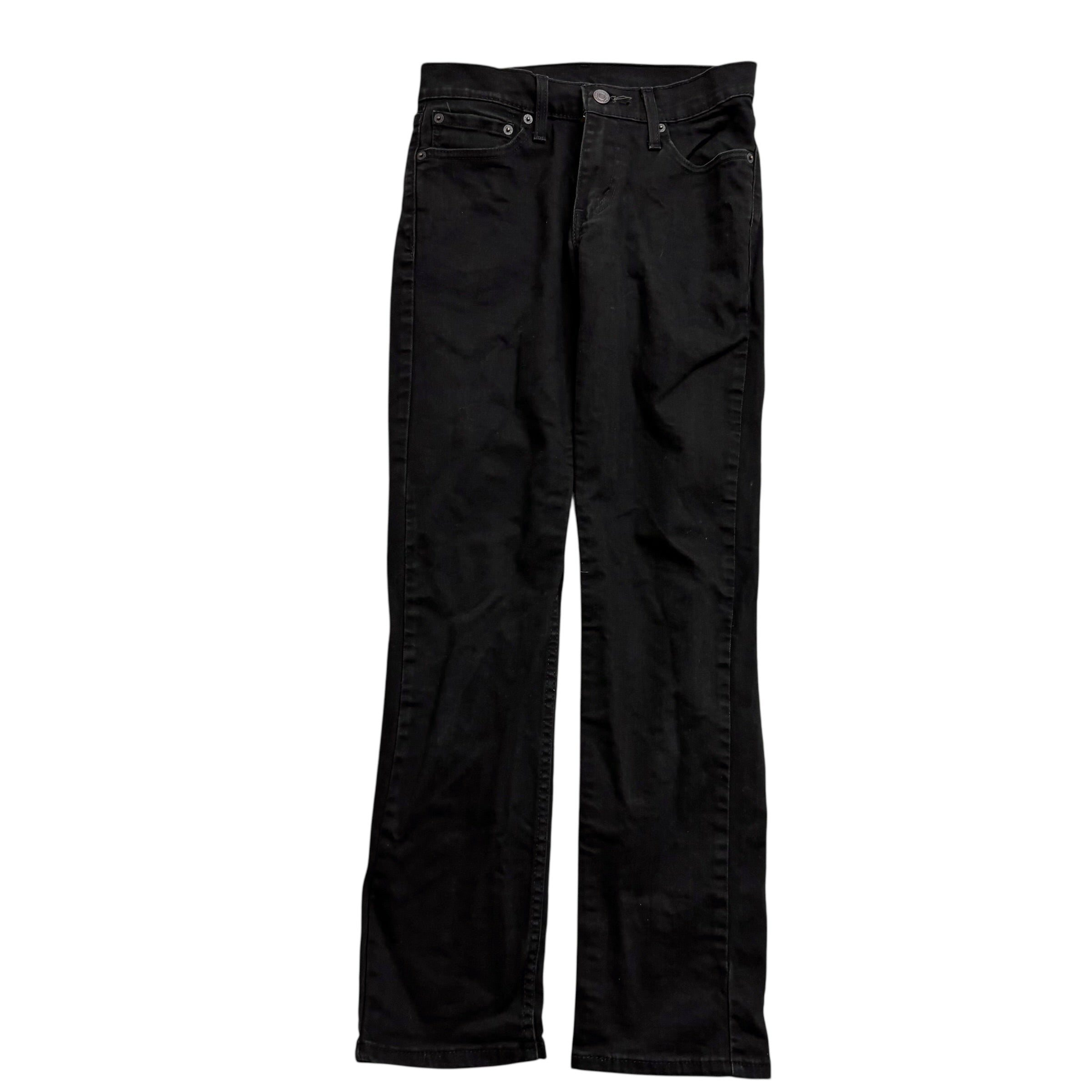 Levis 511 Jeans W26 L29 Mens Black Slim Fit Stretch Denim (E)