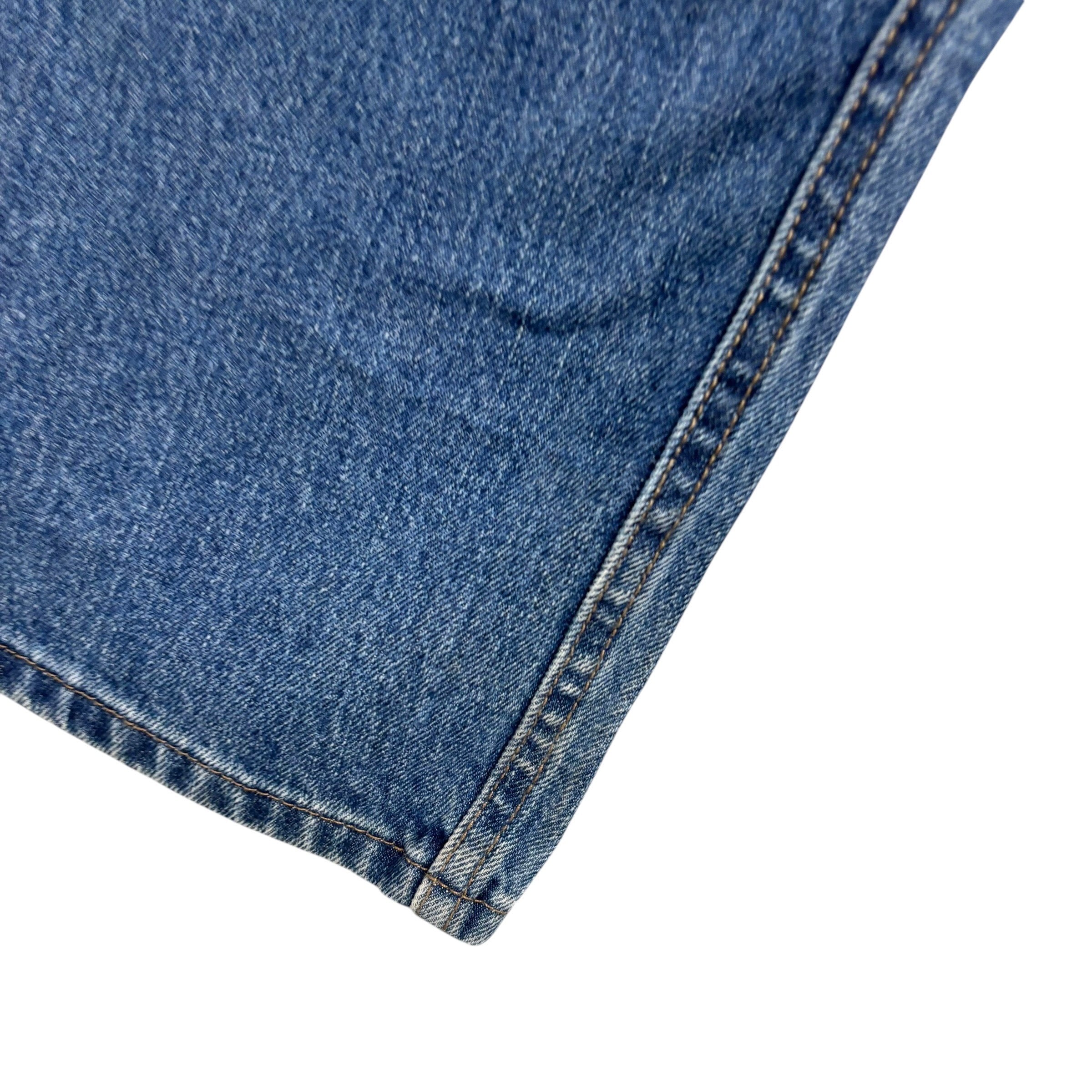 Levis Signature Jeans W40 L30 Mens Mid Blue Regular Straight Fit Denim
