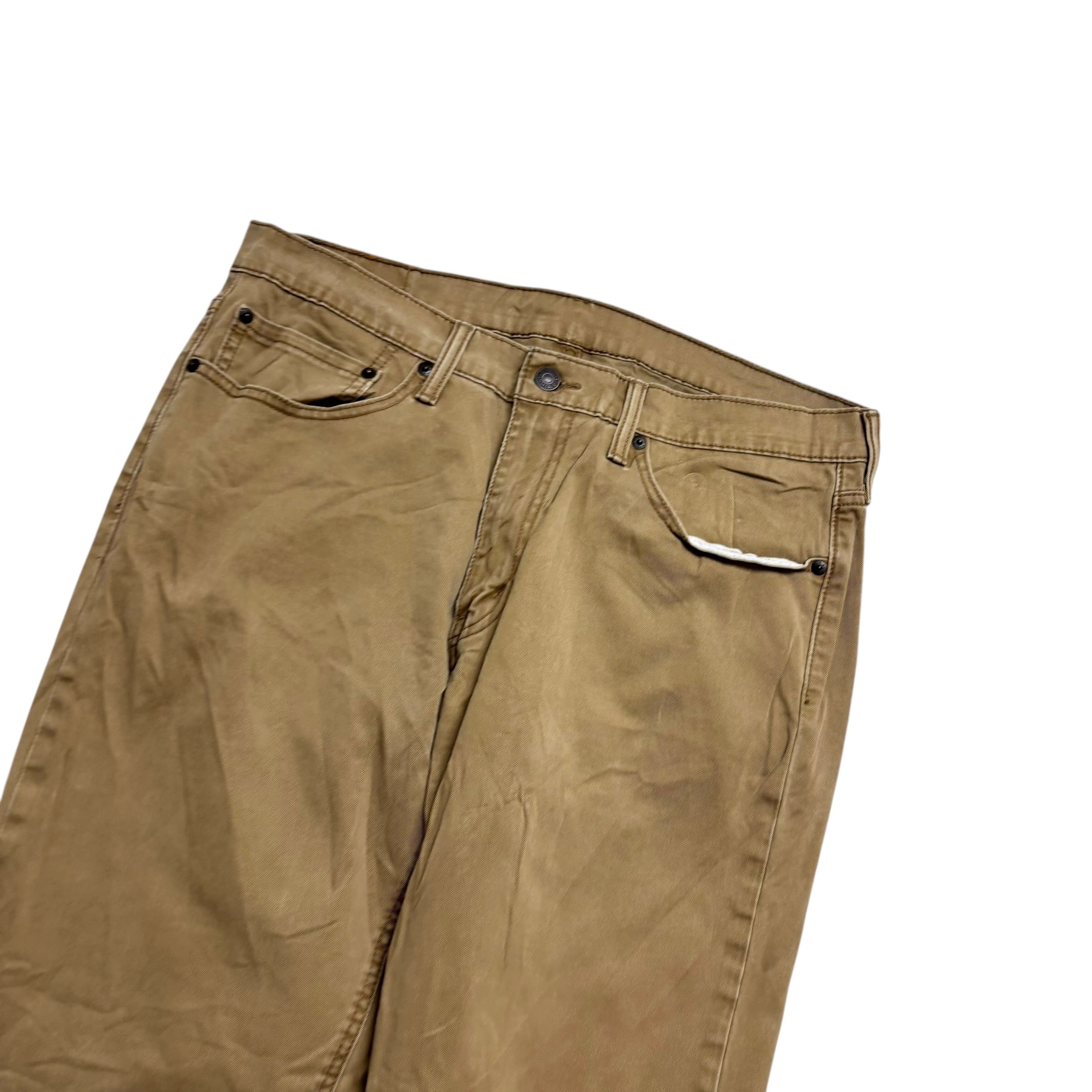 Levis 541 Trousers W34 L29 Mens Tan Athletic Tapered Fit Stretch Pants
