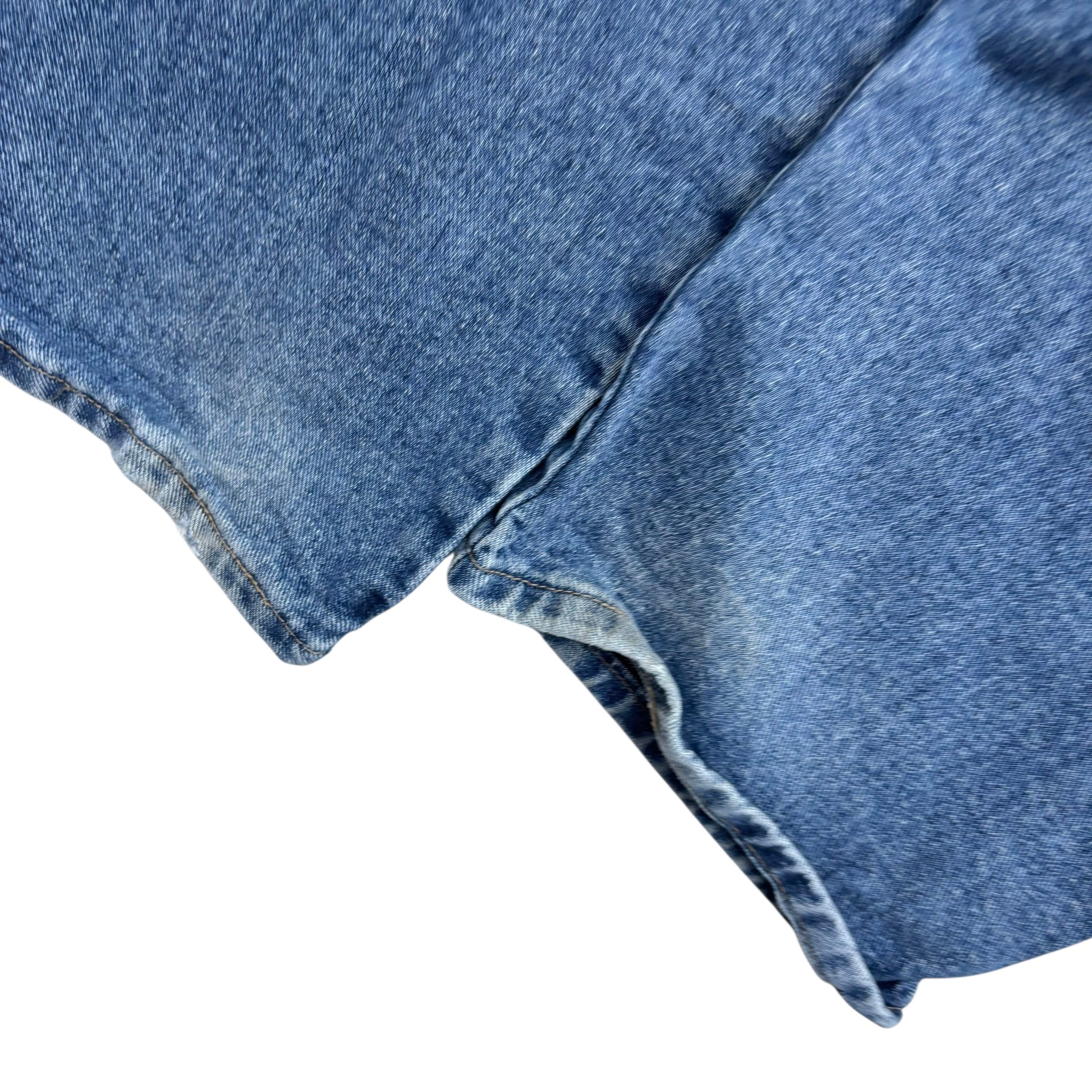 Wrangler Jeans W42 L34 Mens Mid Blue Relaxed Straight Fit Vintage Denim