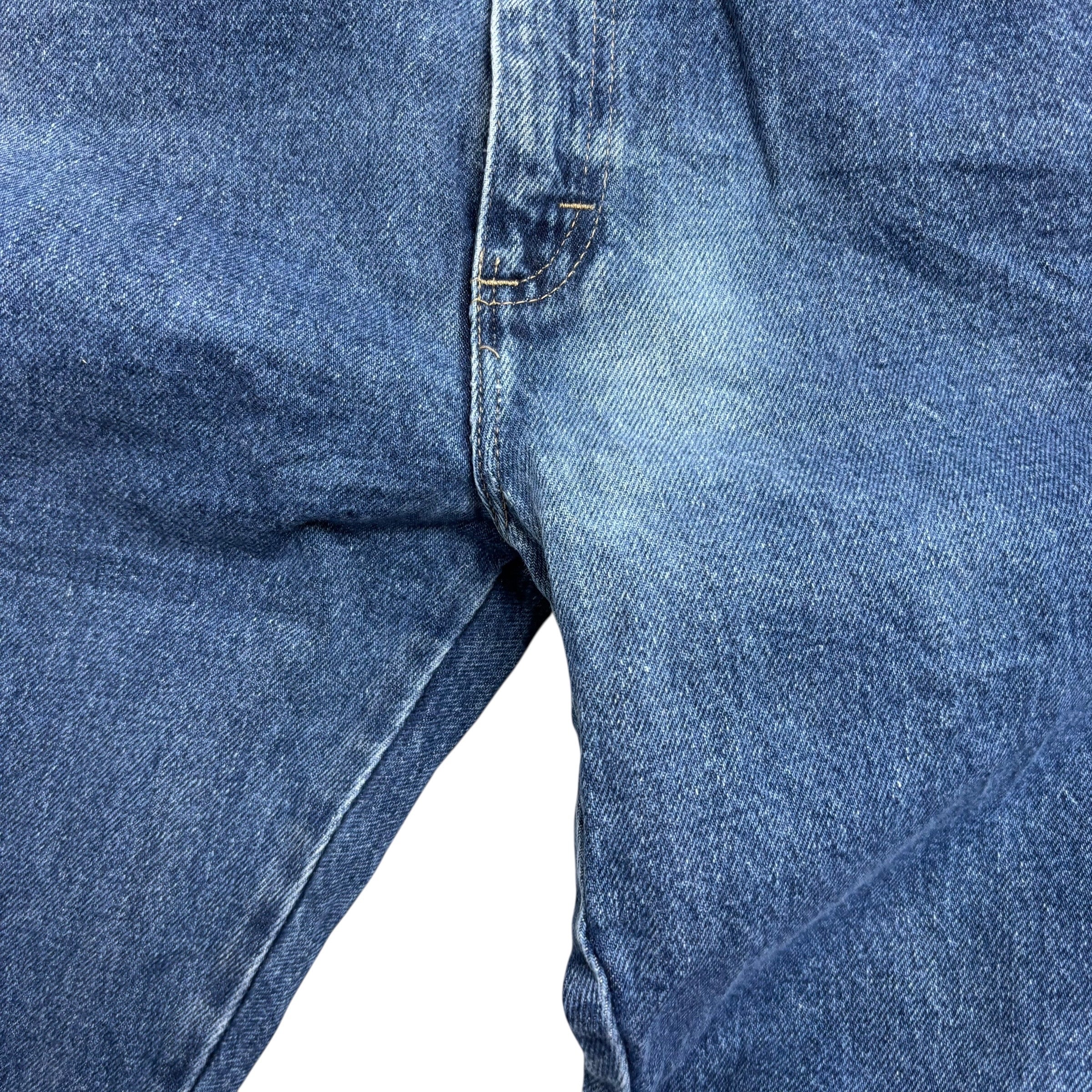 Wrangler Jeans W32 L32 Mens Mid Blue Regular Straight Fit Denim