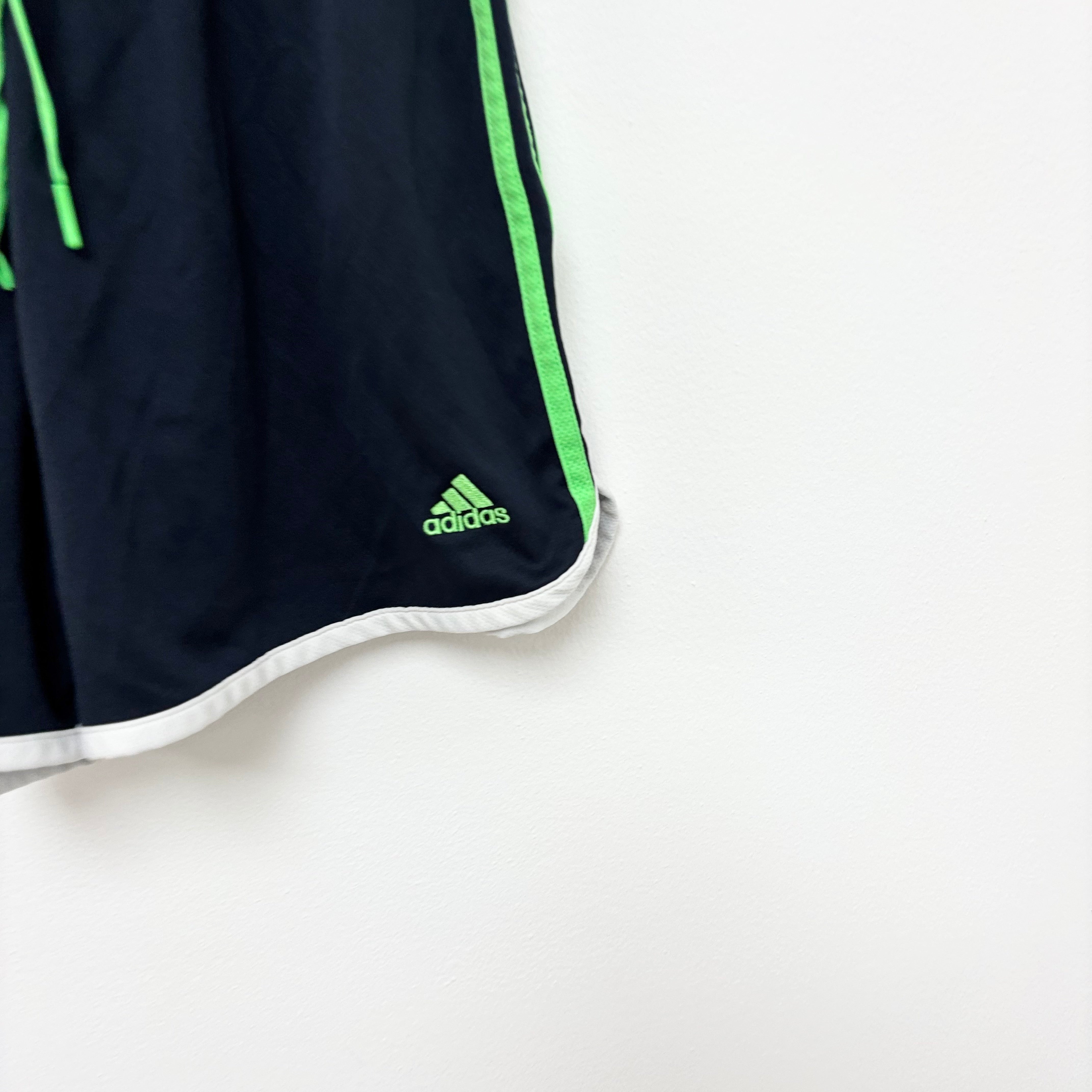 Adidas Shorts Womens Small Navy Blue Sports Running Gym Athletic (E)