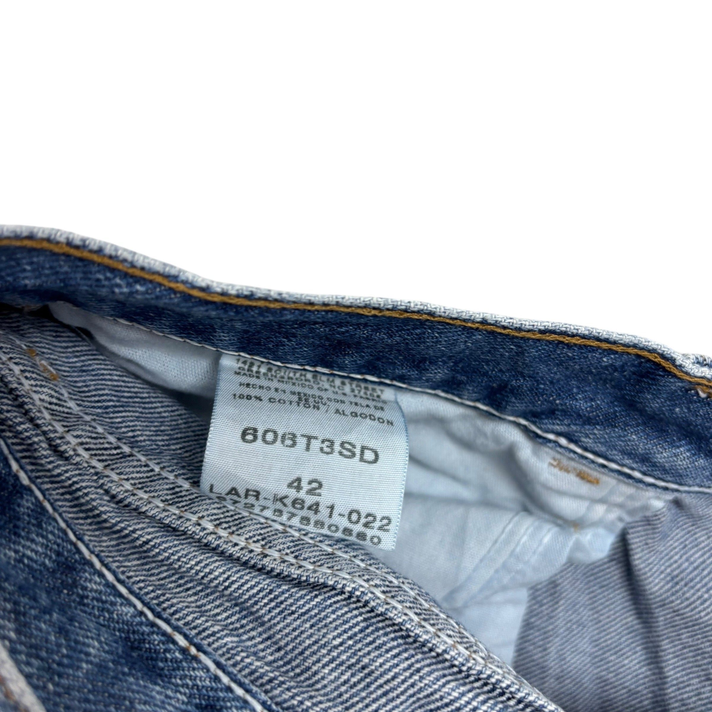 Vintage Wrangler Baggy Jorts W42 Mens Denim Shorts Mid Blue Relaxed Fit (E)