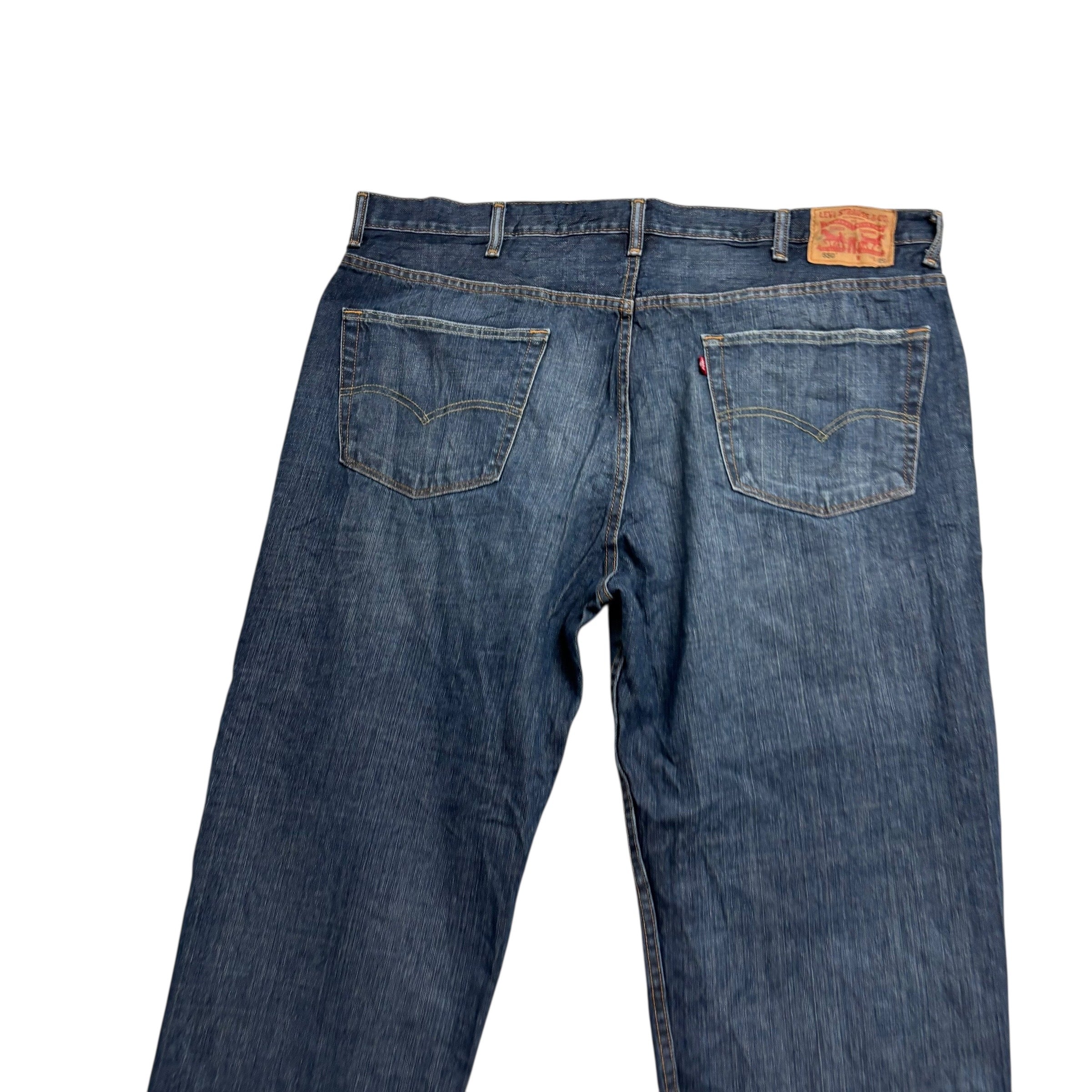 Levis 550 Jeans W44 L29 Mens Dark Blue Baggy Relaxed Straight Fit Denim (E)
