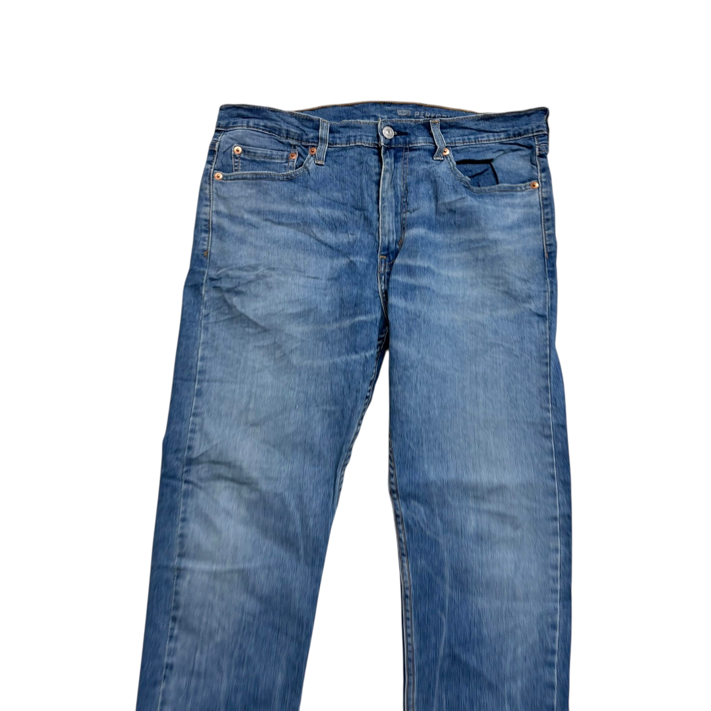 Levis 510 Jeans W33 L30 Mens Mid Blue Skinny Fit Stretch Denim (E)