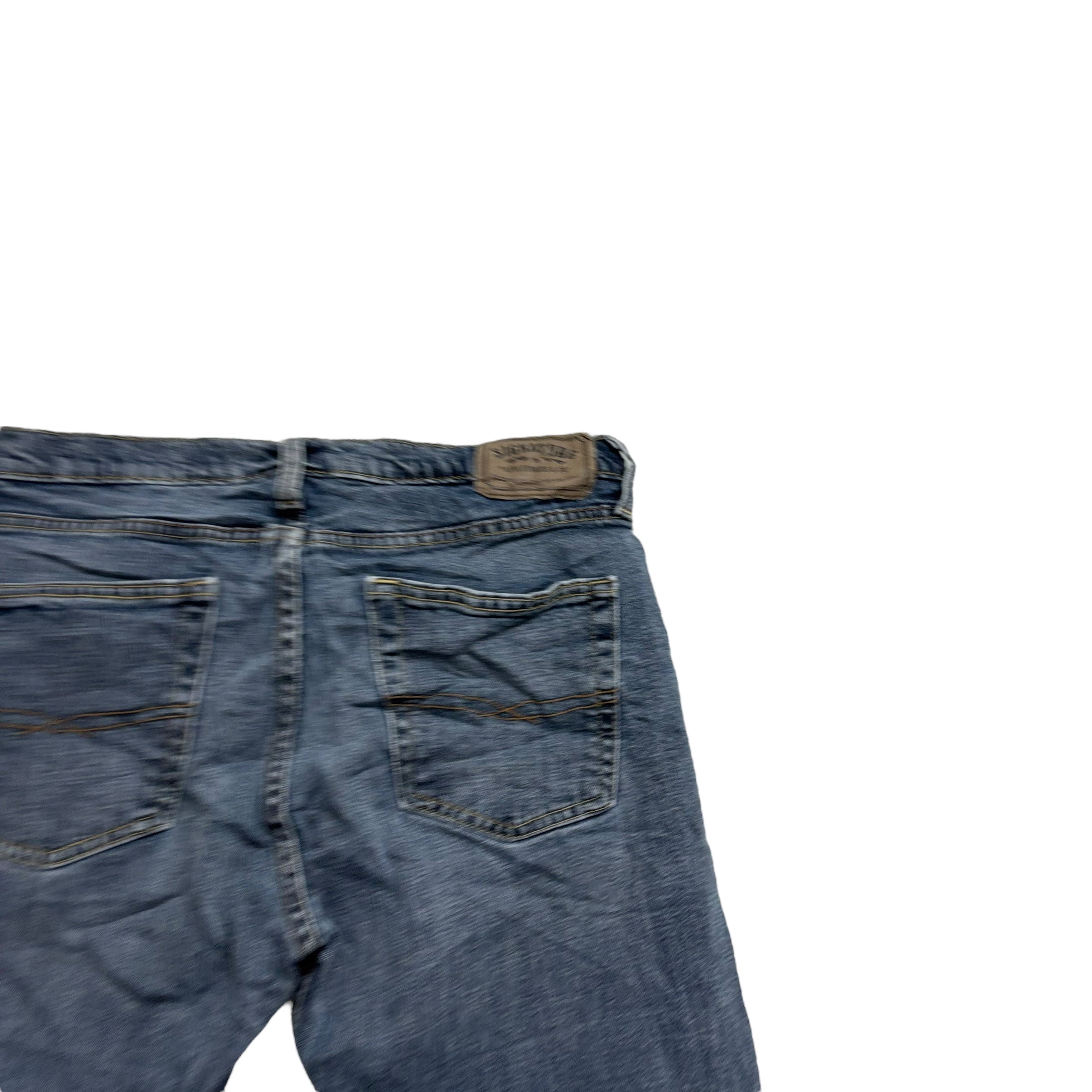 Levis Signature Jeans W34 L30 Mens Mid Blue Slim Straight Fit Stretch
