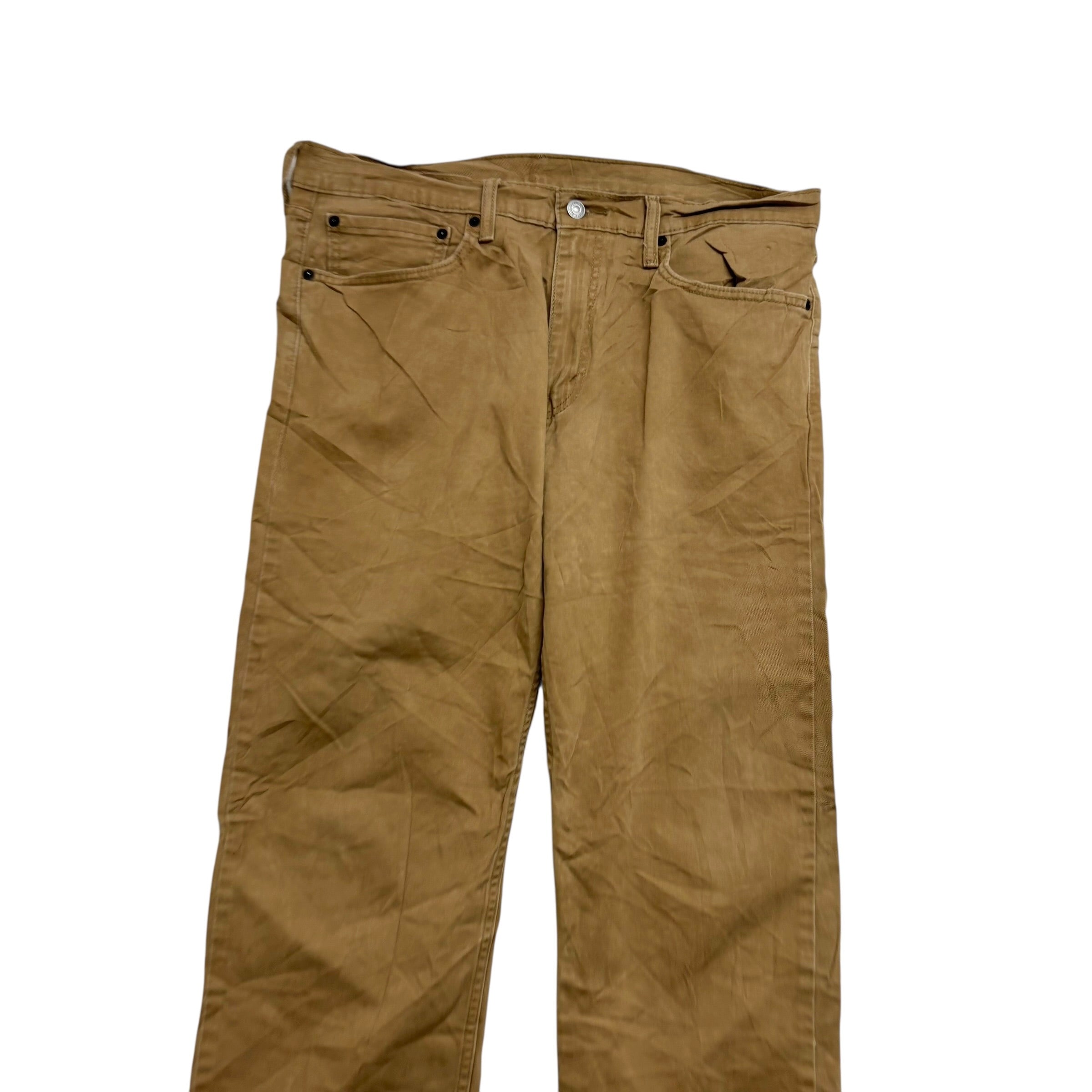Levis 541 Jeans W36 L32 Mens Tan Regular Tapered Fit Stretch Denim