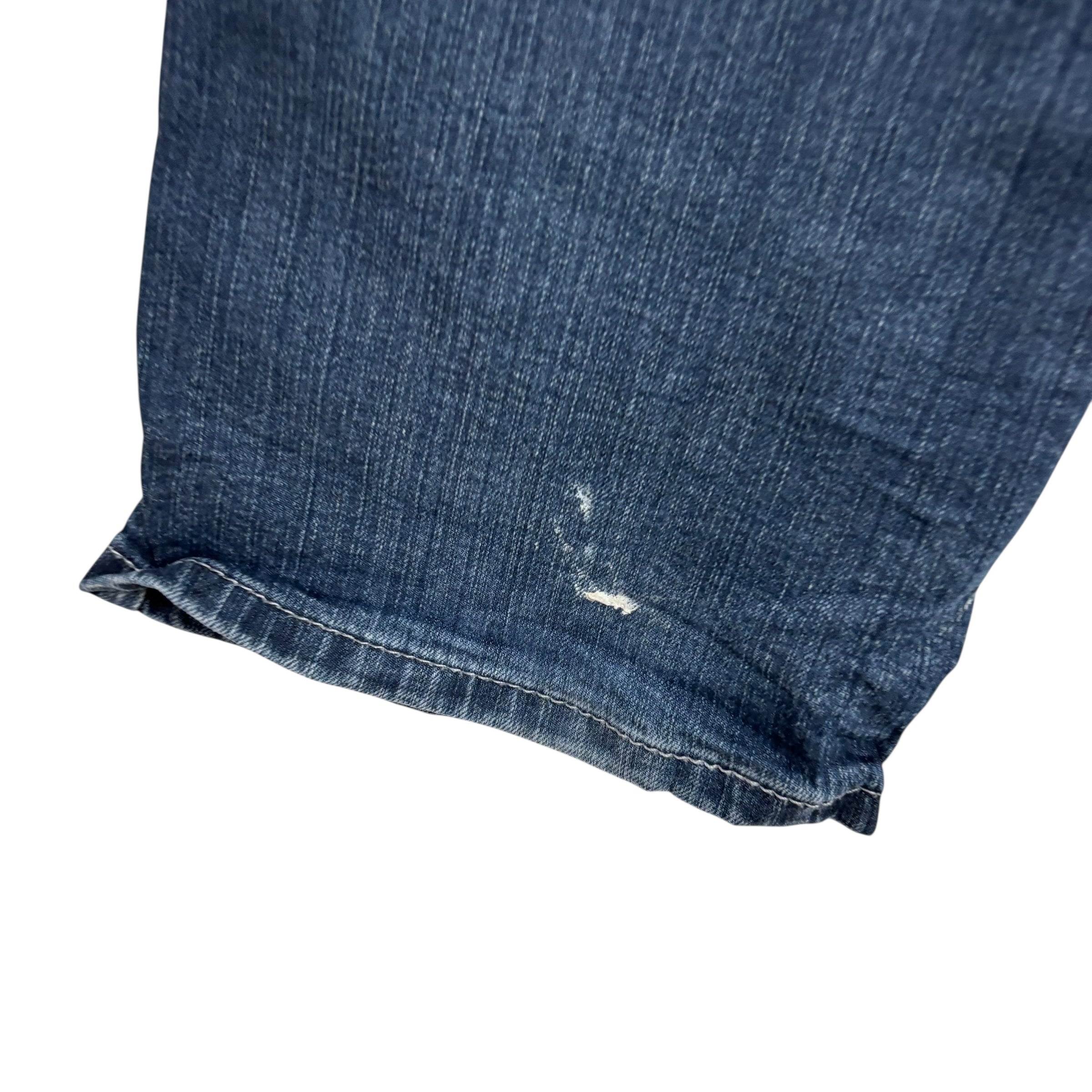 Levis 559 Jeans W34 L34 Mens Navy Blue Regular Straight Fit Stretch Denim (E)