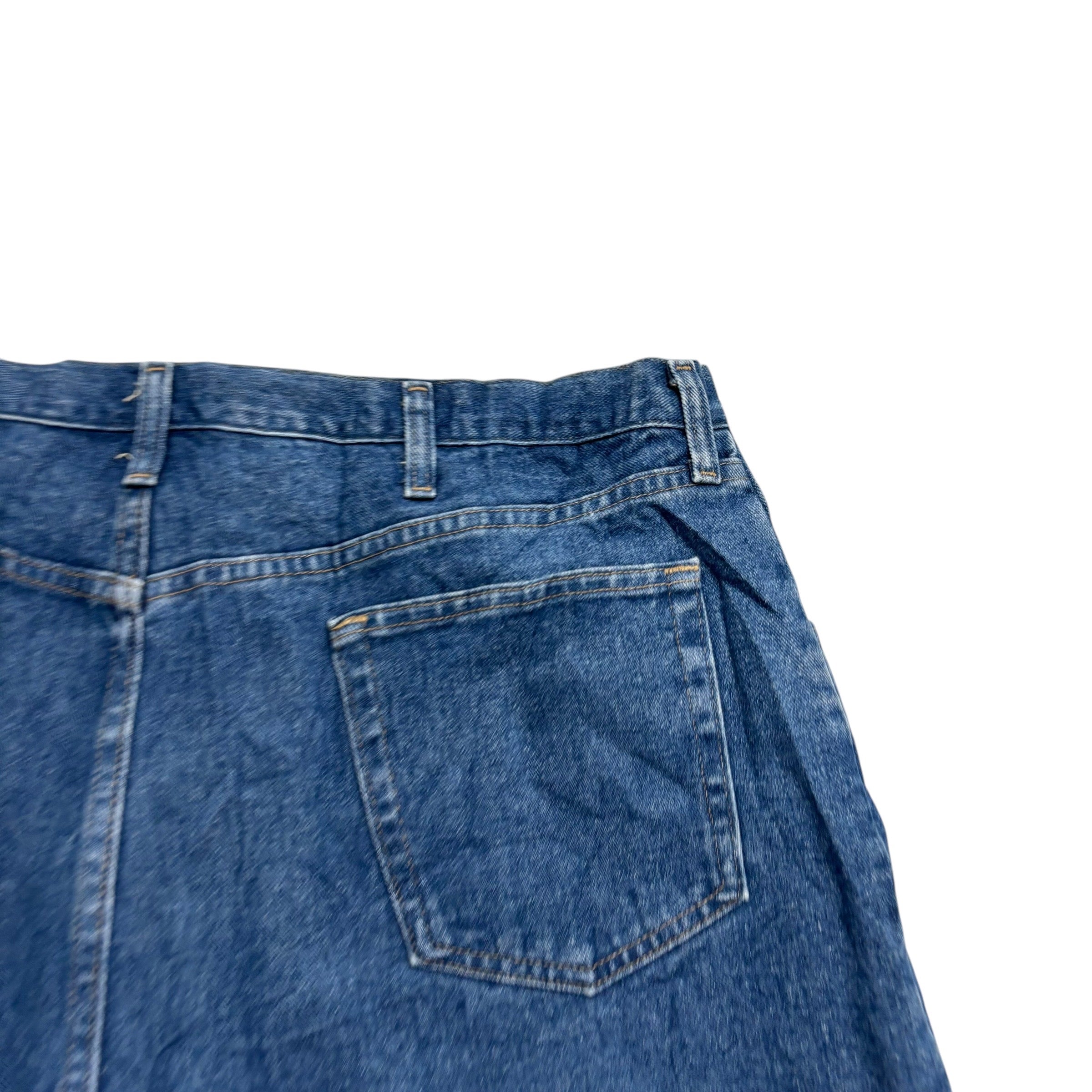 Wrangler Jorts W42 Mens Denim Shorts Mid Blue Relaxed Fit