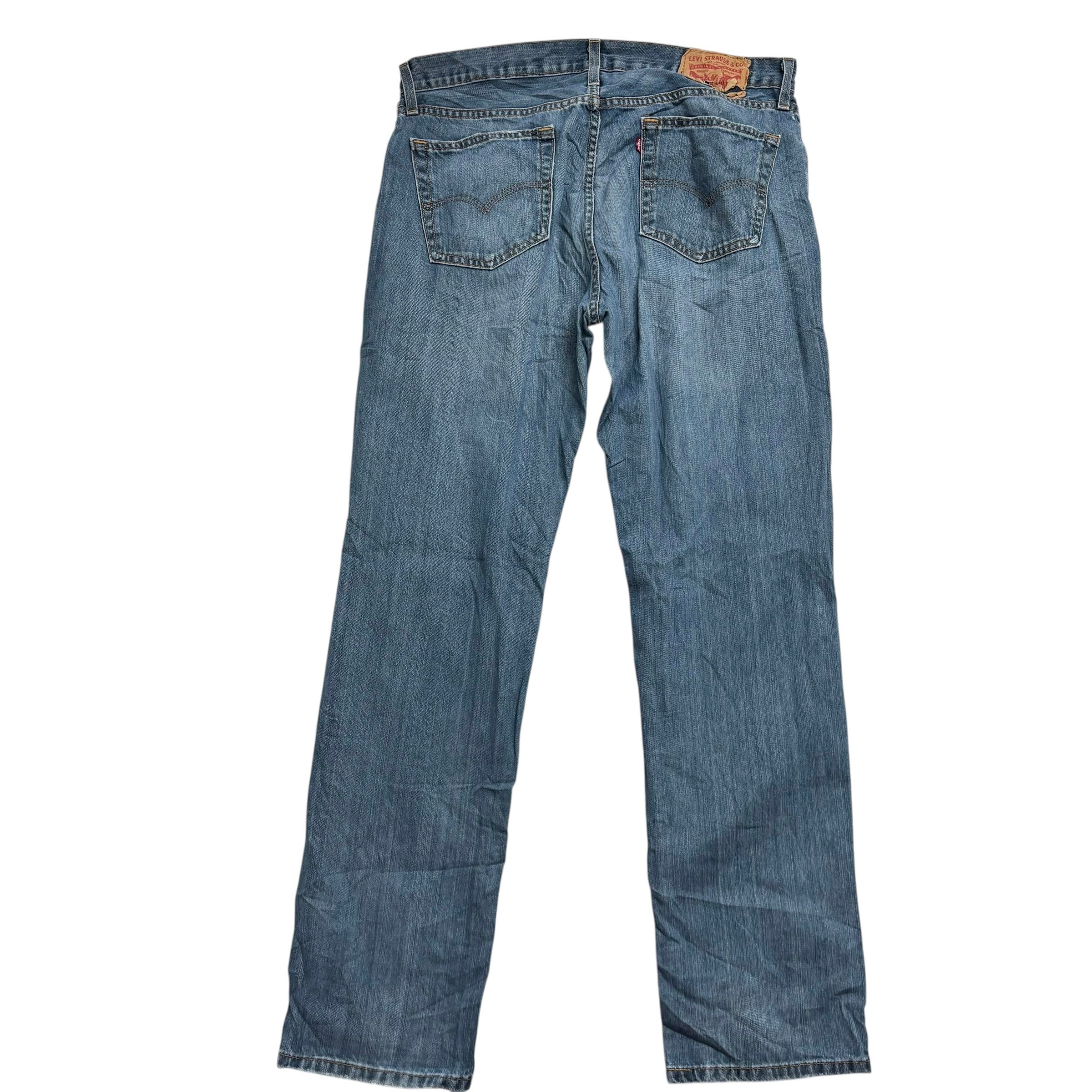 Levis 559 Jeans W34 L34 Mens Blue Relaxed Straight Fit Denim