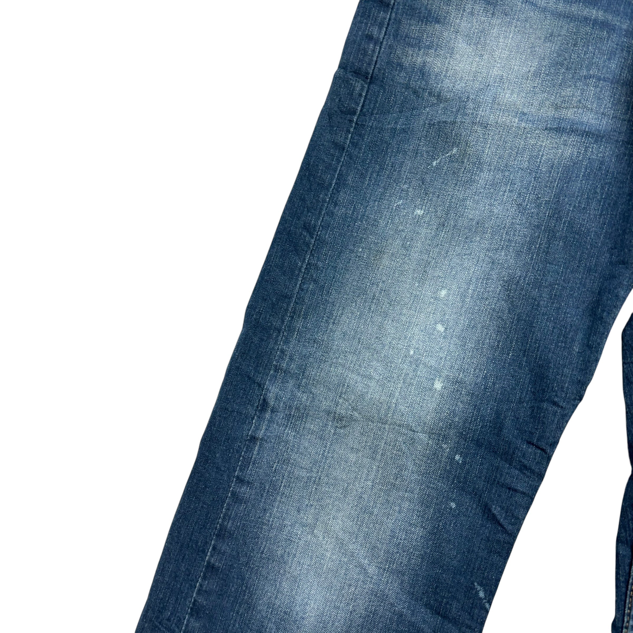 Levis 505 Jeans W34 L30 Mens Dark Blue Regular Straight Fit Stretch Denim